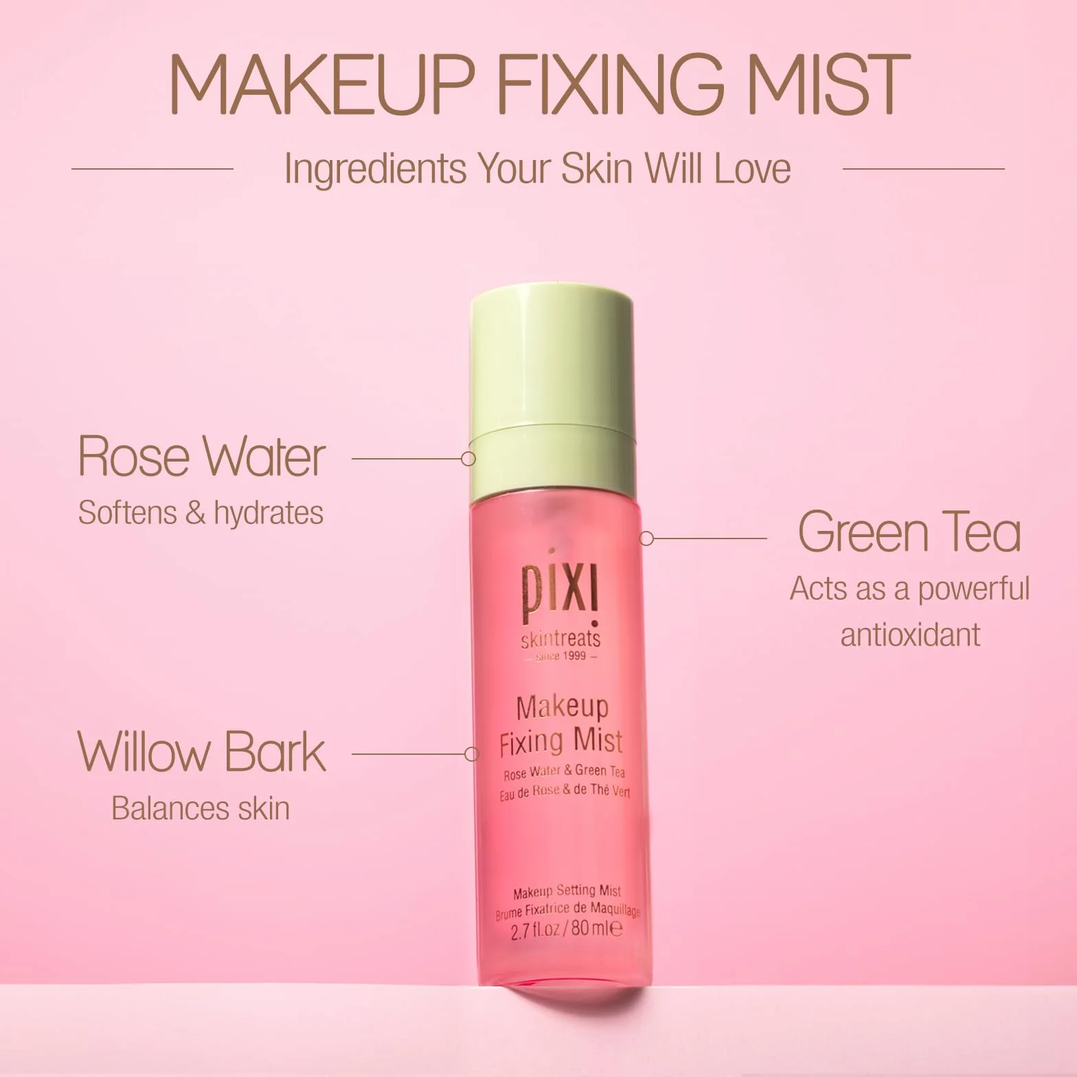 Pixi Beauty C-PX-023-80 Makeup Fixing Mist, 80 ml
