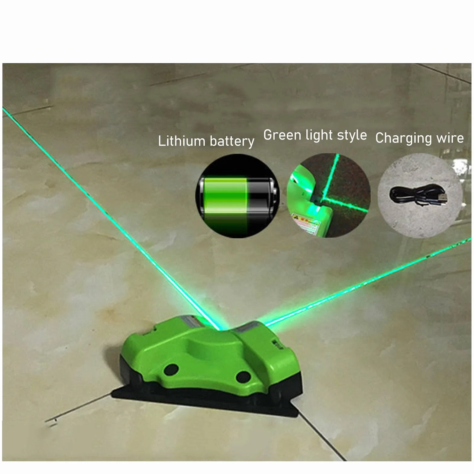 Poziomica Laserowa Kątowa, Czerwona Niwelacja Lasera Zielonego 90 Stopni Samopoziomująca Poziomica Laserowa, Poziomica Laserowa Z Poziomicą Krzyżową Narzędzie Do Poziomowania Wiązki Do Wiszącej ściany