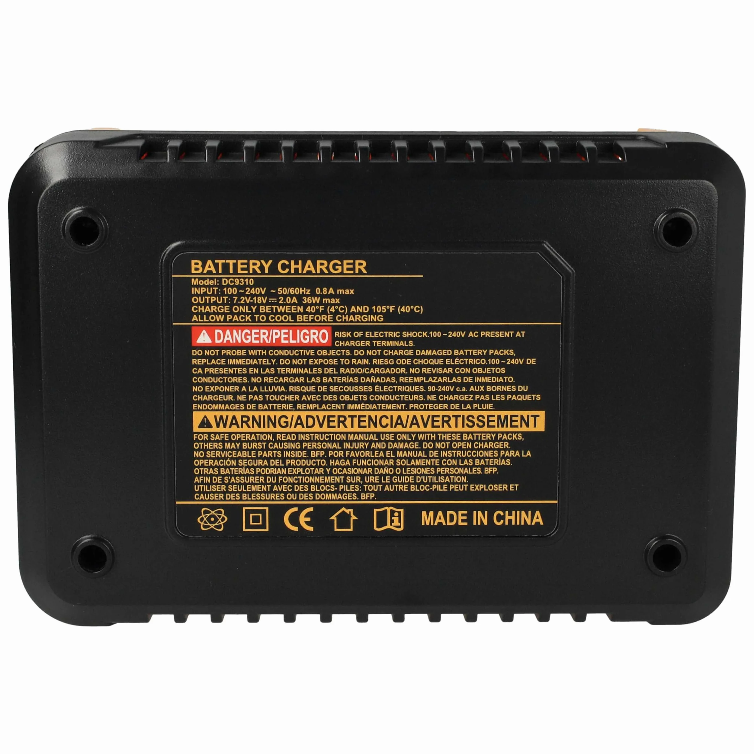 vhbw Ładowarka kompatybilna z Dewalt DC9096 DC9144 DC9180 DC9180C Ni-Cd NiMH