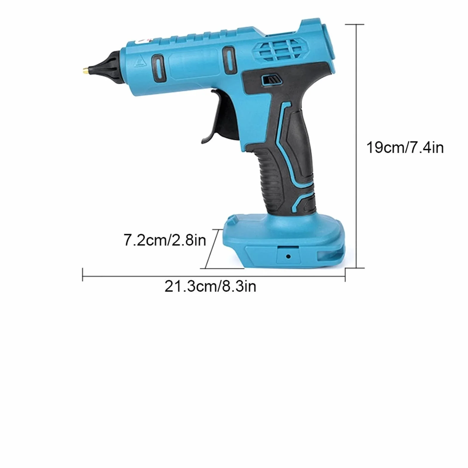 Bezprzewodowy Pistolet Do Klejenia Na Gorąco Z 10 Szt. 11mm Kleje W Sztyfcie Anti-scald Akumulator Home DIY Narzędzie Do Naprawy Baterii(1Battery 2.0A)