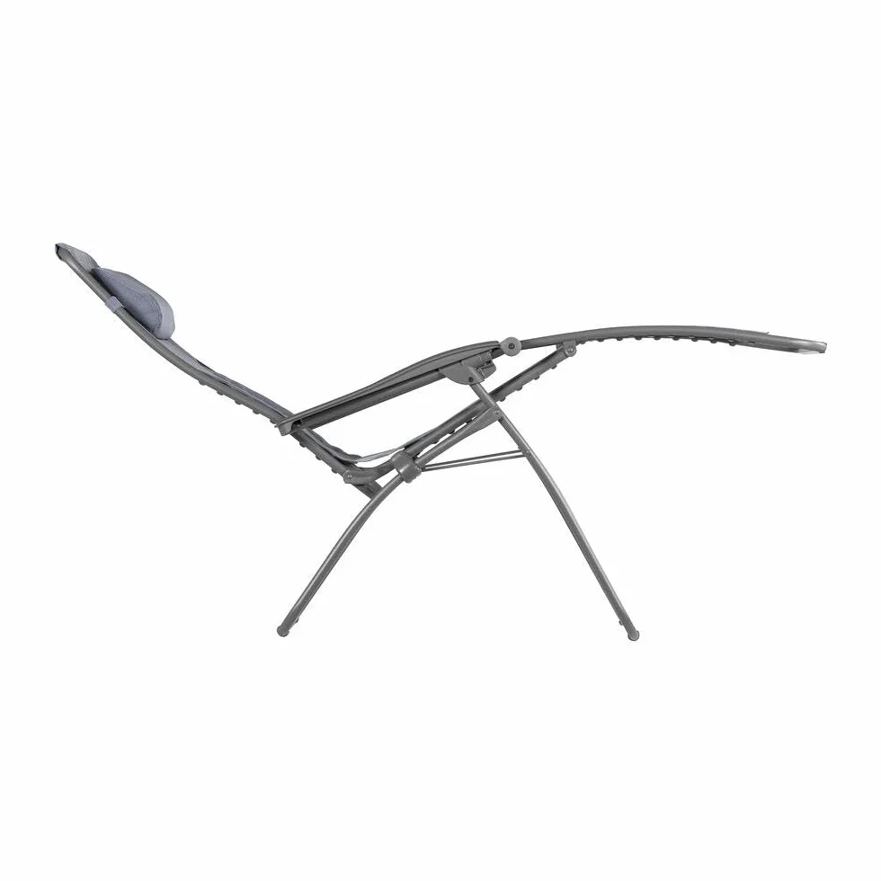 Lafuma MOBILIER Relaksyjny RSXA Clip, Batyline Ocean, stal tytanowa