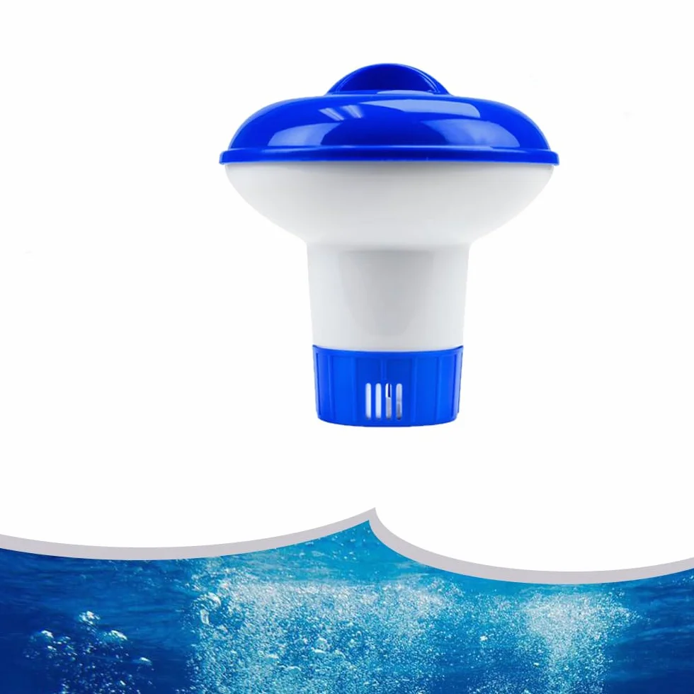 Dozownik chloru, 12 cm, pływający chlor, uchwyt na tablet, łatwe napełnianie, granulat chloru, tabletki, dozownik pływaka, do jacuzzi, wiosłowania, basenu, spa, jacuzzi, parków wodnych