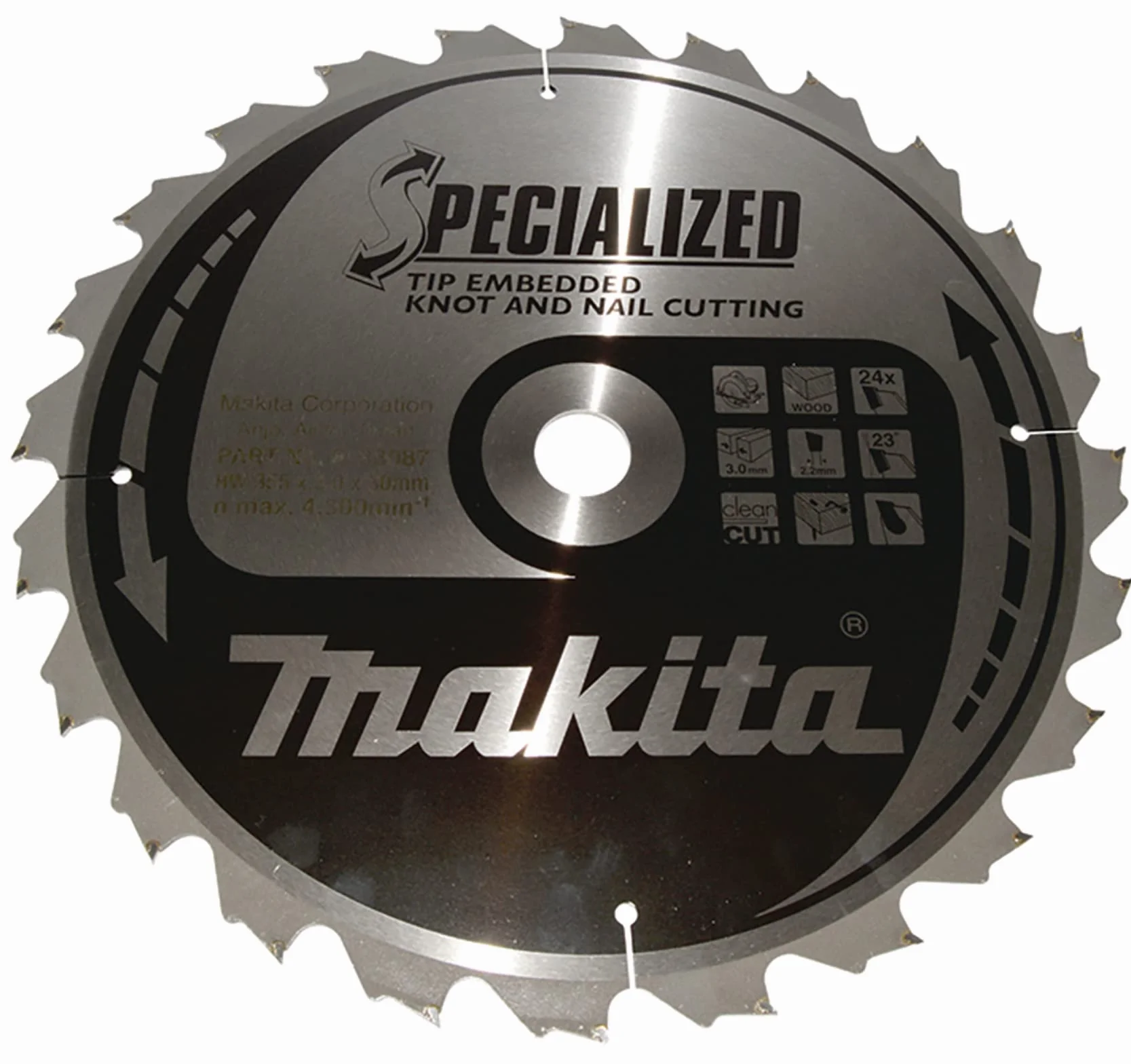 Makita B-33087 SPECIALIZED brzeszczot 355 x 30 x 24Z