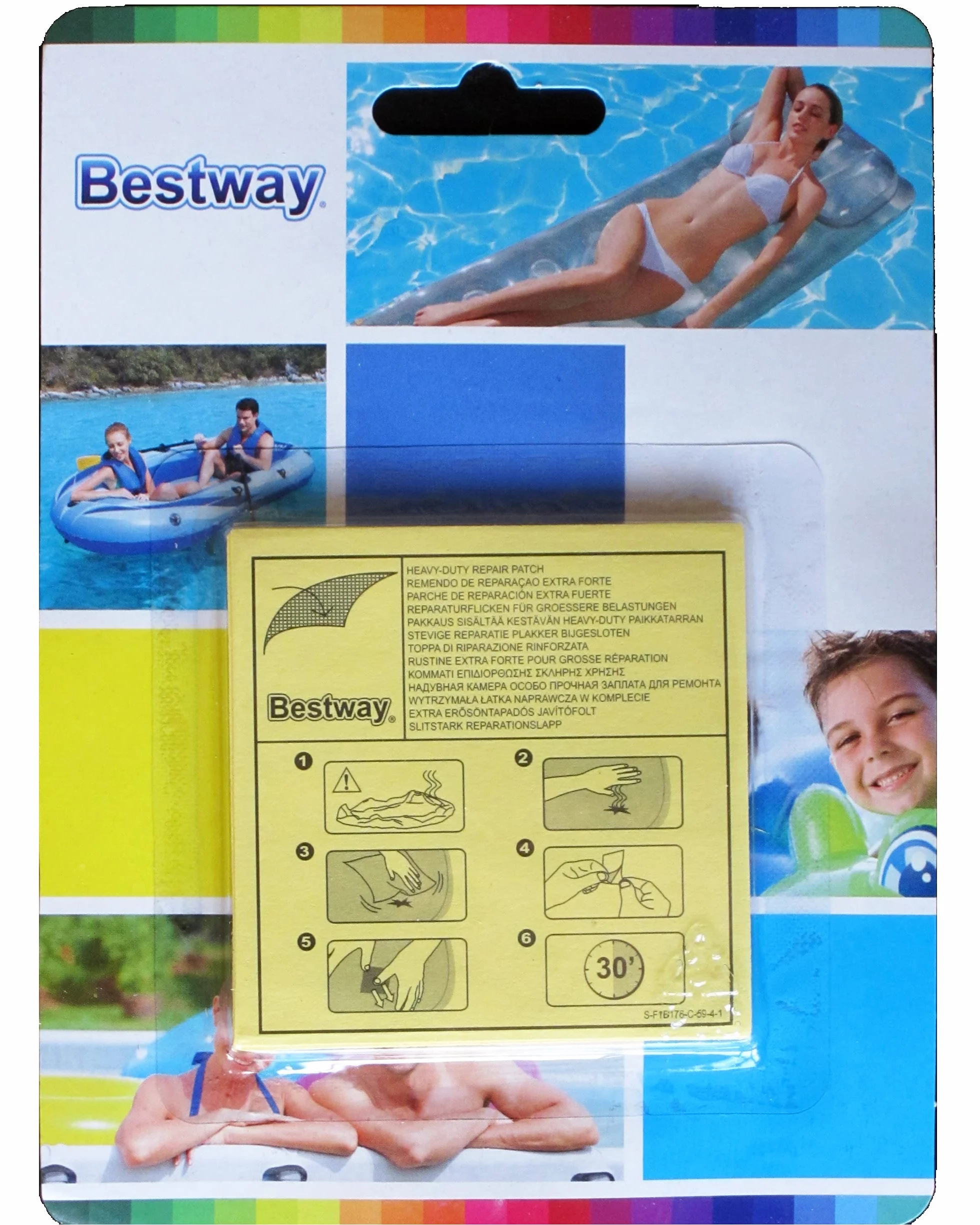 Bestway Zestaw naprawczy do basenu 10 łatek 62068