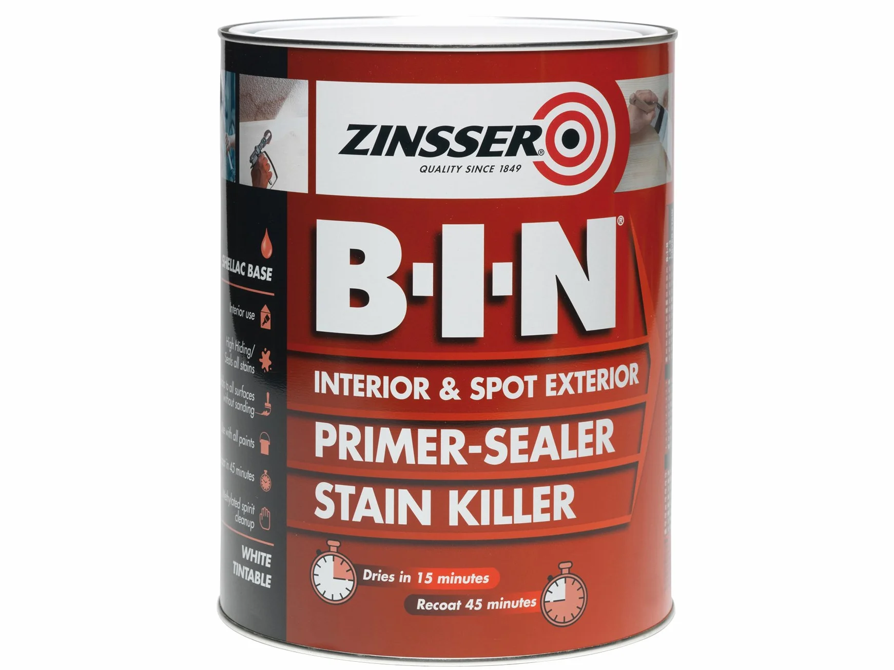 Zinsser N7020001C1 B.I.N podkład i uszczelniacz 2,5 l