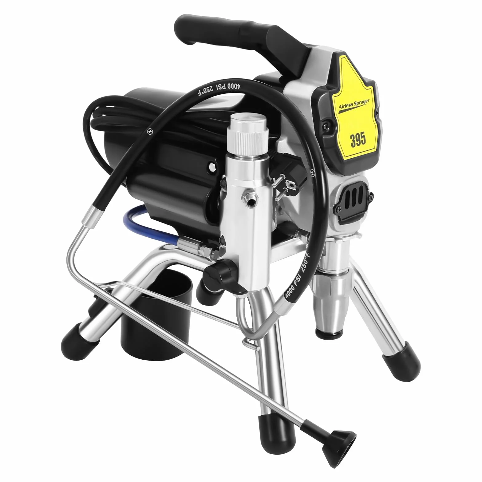 Bezpowietrzny opryskiwacz do farb, 1800 W, 3300 psi, elektryczna maszyna natryskowa do malowania natryskowego, wysokociśnieniowa rurka wysokociśnieniowa i pistolet natryskowy do farb wodnych i
