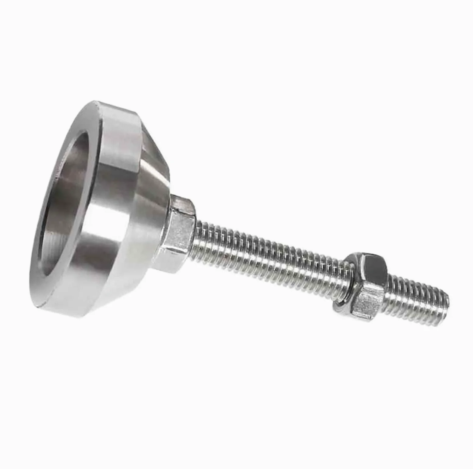 4 regulowane nóżki do mebli M6 M8 M10 M12 | Obrabiarka ze stałą śrubą ze stali nierdzewnej 304 z zakresem regulacji 13–63 mm(D40xm8x50,4 PCS)