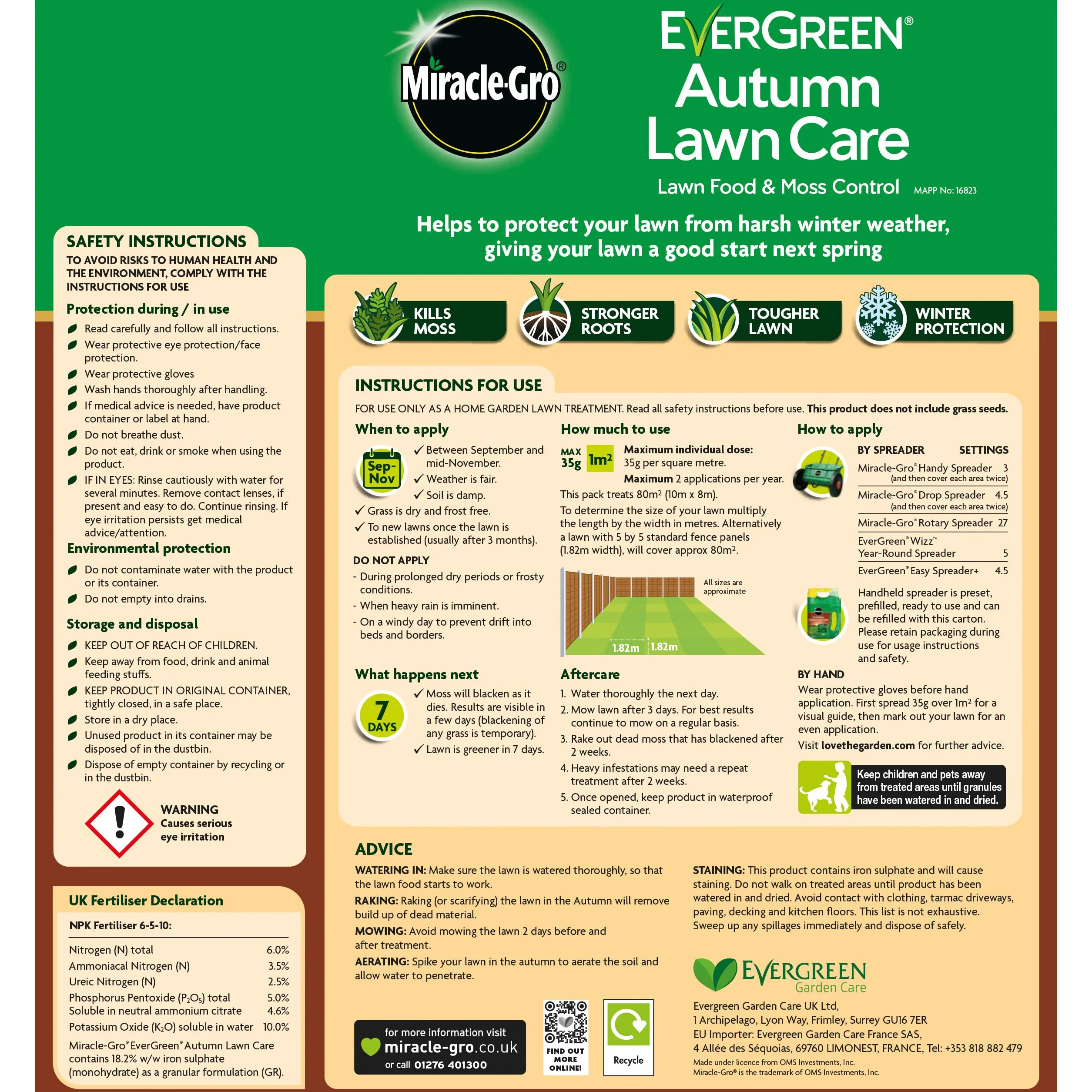 Miracle-Gro Jesienny trawnik 80 m2