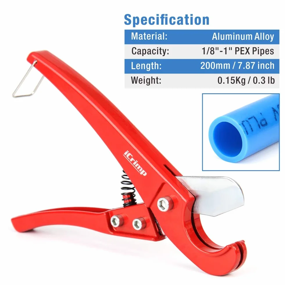 iCrimp PP-R Coupe-tubes Pex pour Coupe rurka do nalewania 1/8-1