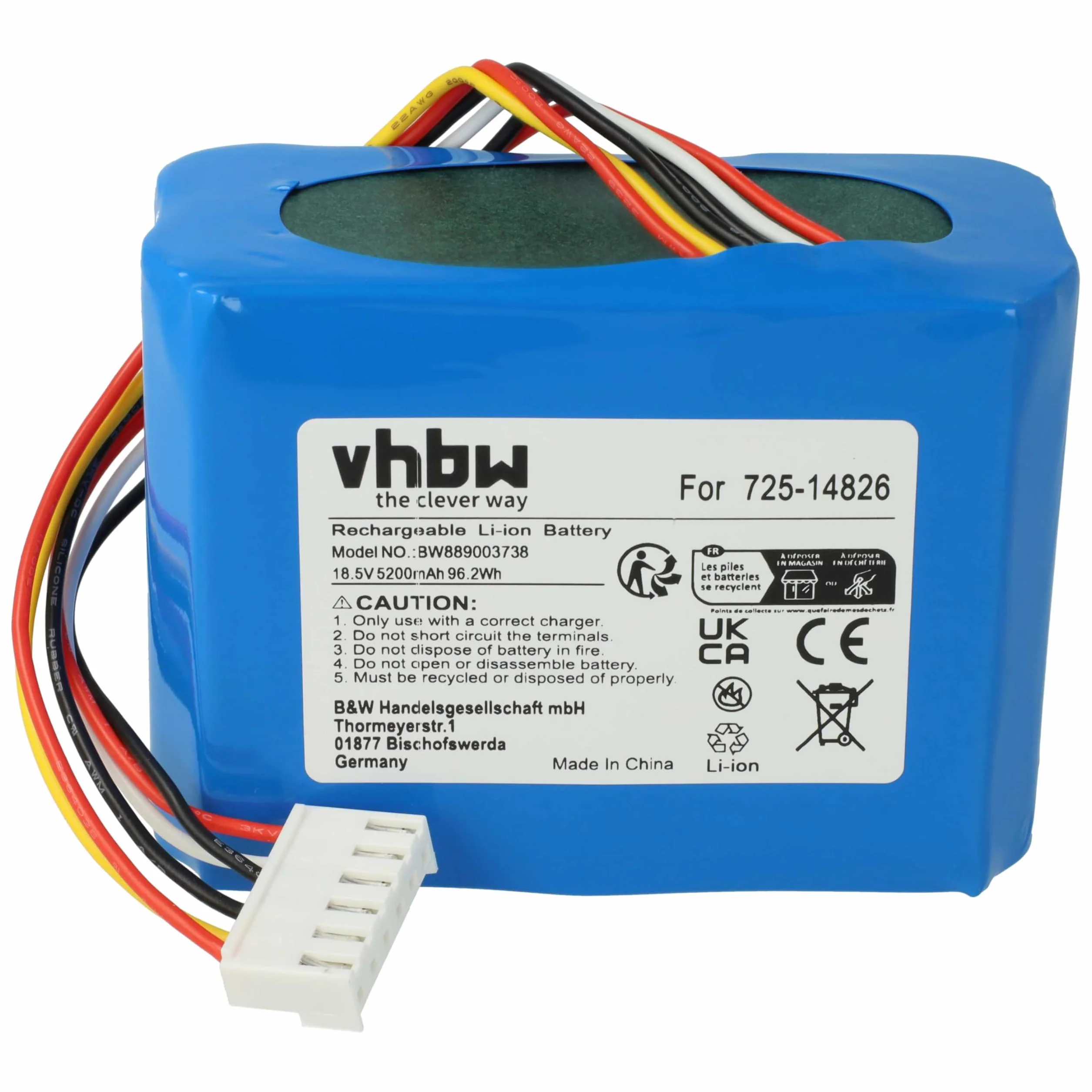 vhbw Akumulator Li-ion 18,5 V 5200mAh zastępuje Cub Cadet 725-14826, 725-14827 do kosiarki