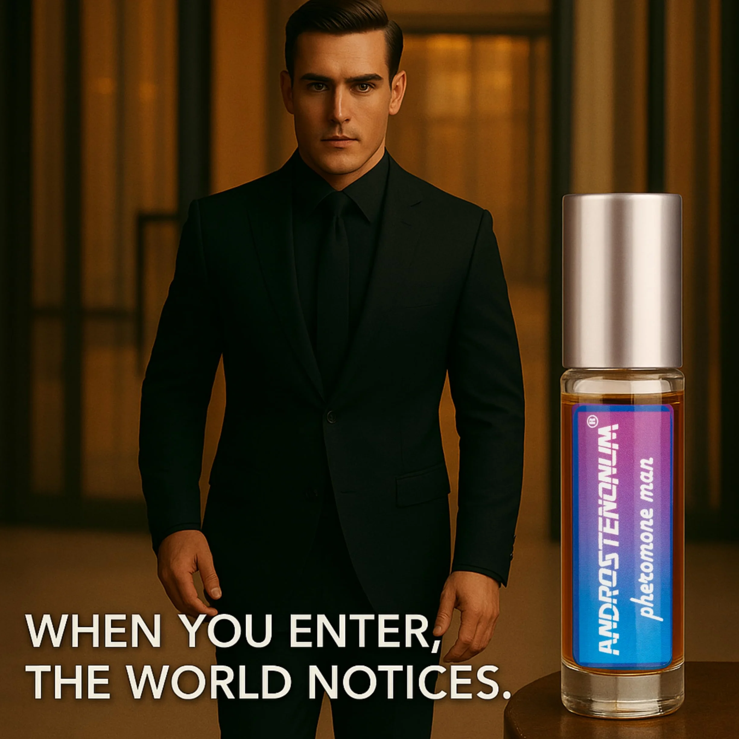 ANDROSTENONUM 100% Feromon dla mężczyzn Olejek feromonowy Ultra mocny dla niego Perfumy z feromonami Roll-on 10ml