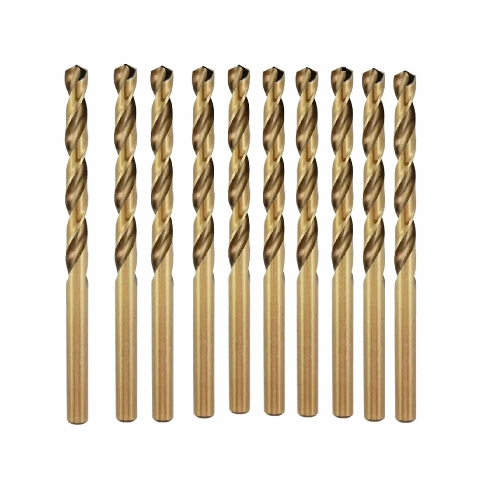 Zestaw 10 wierteł spiralnych M35 ze stali kobaltowej HSS do wiercenia w metalu i stali nierdzewnej(7.5mm)