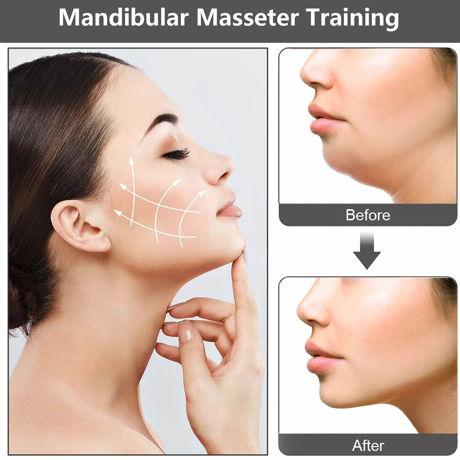 HIFOT 6 sztuk Jawline Trainer, podwójny podbródek, piłka do treningu szczęk, jawline exerciser dla mężczyzn i kobiet, wzmocnienie i ujędrnienie szczęki, karku i twarzy
