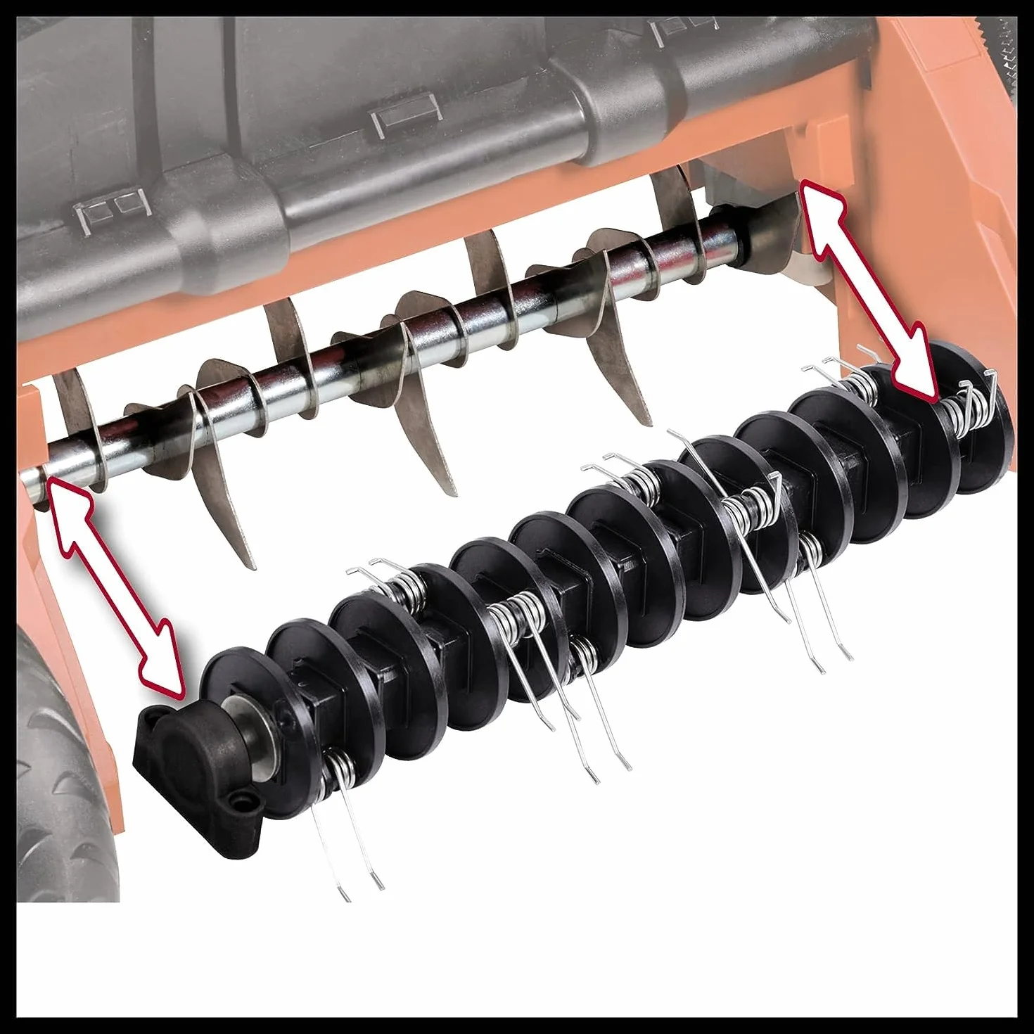 Einhell Ge-Sc 35/1 Li-Solo Wertykulator Akumulatorowy, Czerwony/Czarny, 35 cm