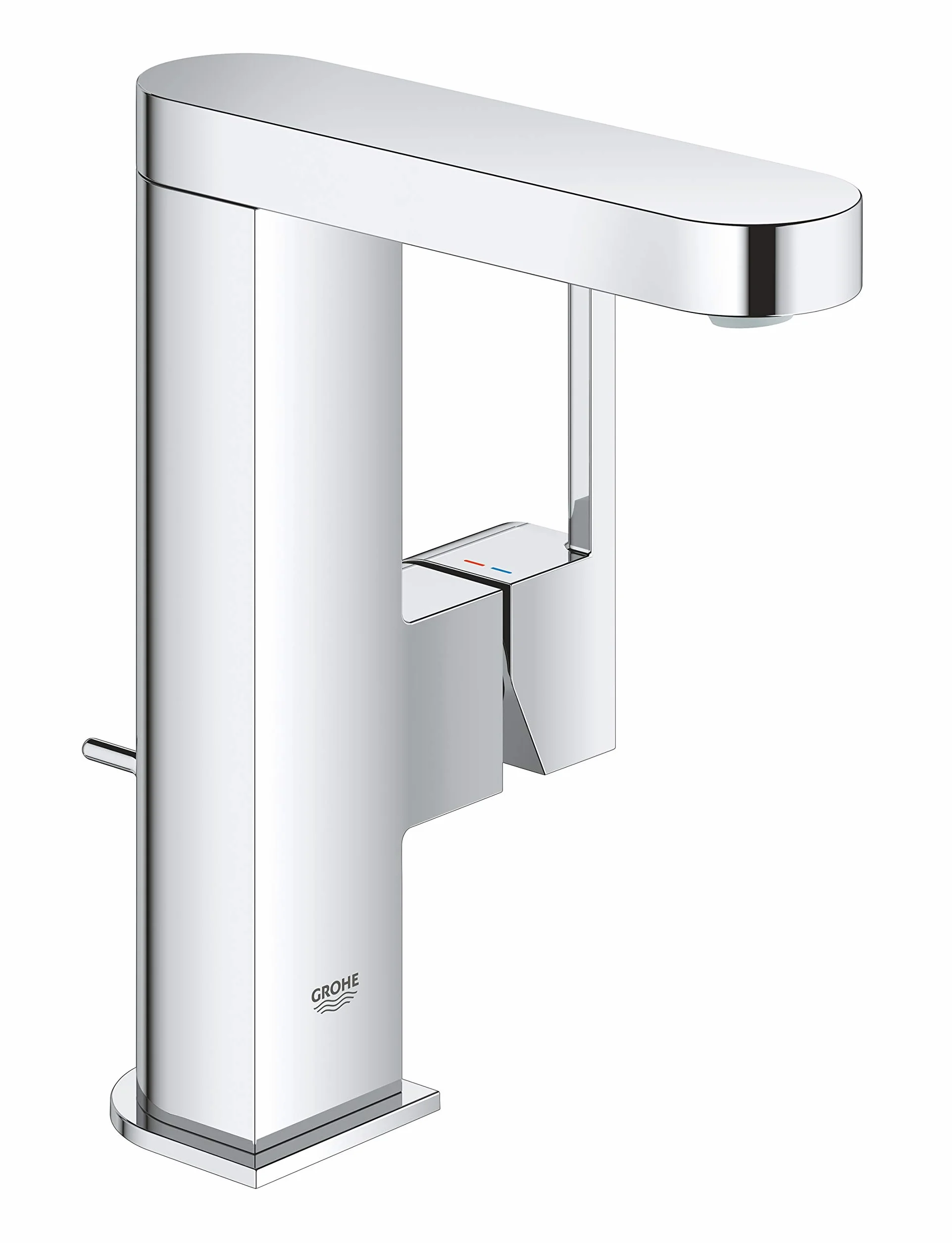 GROHE Plus | bateria łazienkowa - bateria umywalkowa jednoręczna | z drążkiem pociągowym - zestaw odpływowy | chrom | 23871003