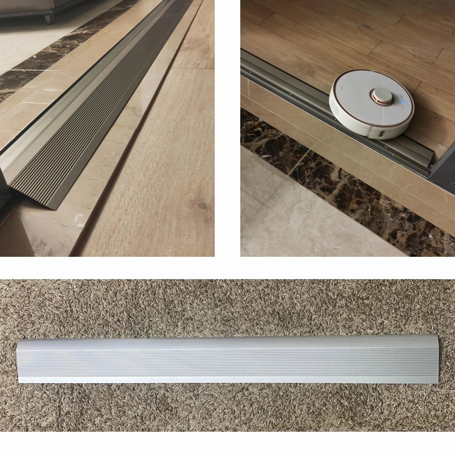 10 cm listwa przejściowa do podłogi z drewna do płytek, reduktor progów 91 cm, metalowa listwa przejściowa, listwa przejściowa podłogowa o szerokości 10 cm, łatwa w instalacji, do drzwi wózków