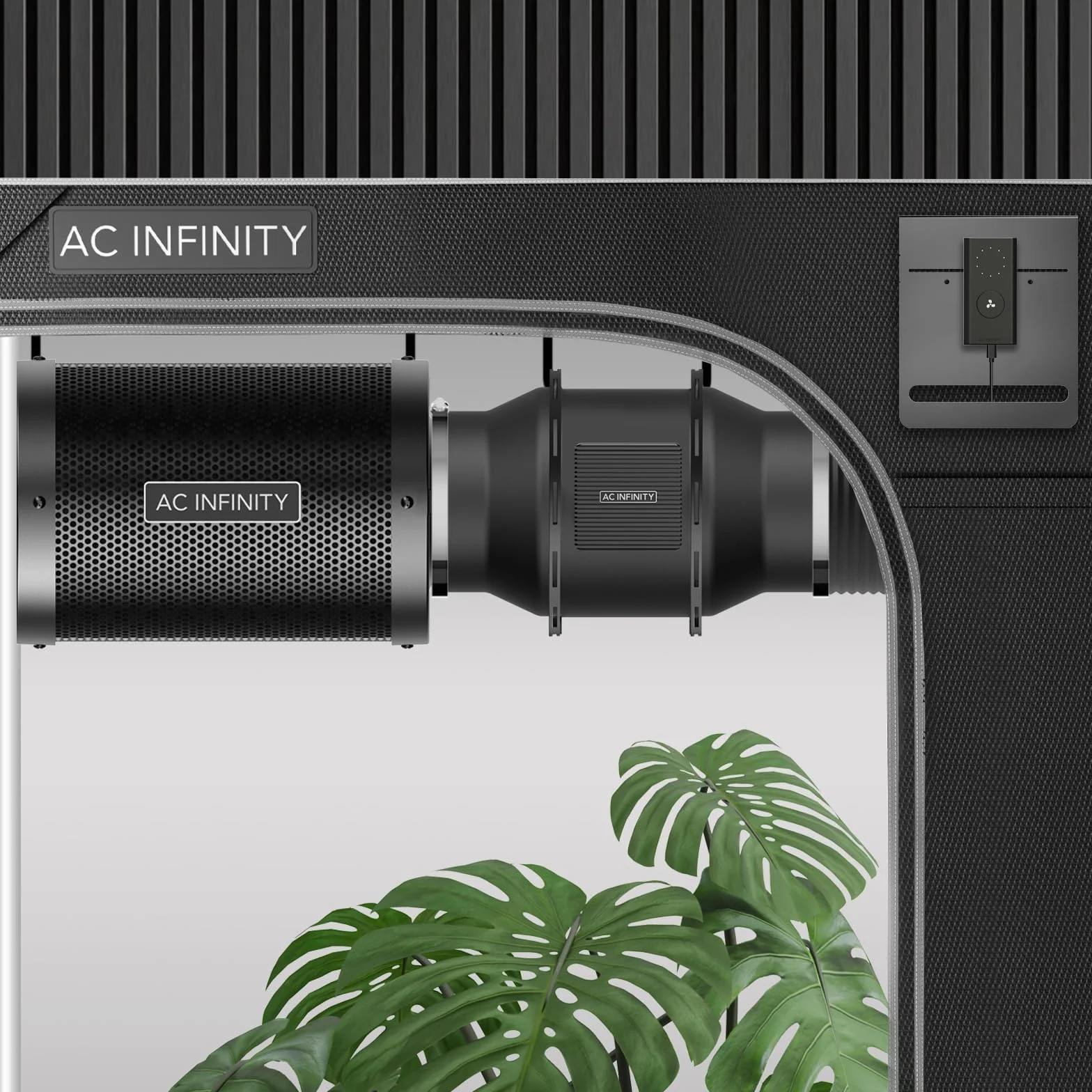 AC Infinity Zestaw do filtracji powietrza 10 cm wentylator liniowy CLOUDLINE filtr węglowy