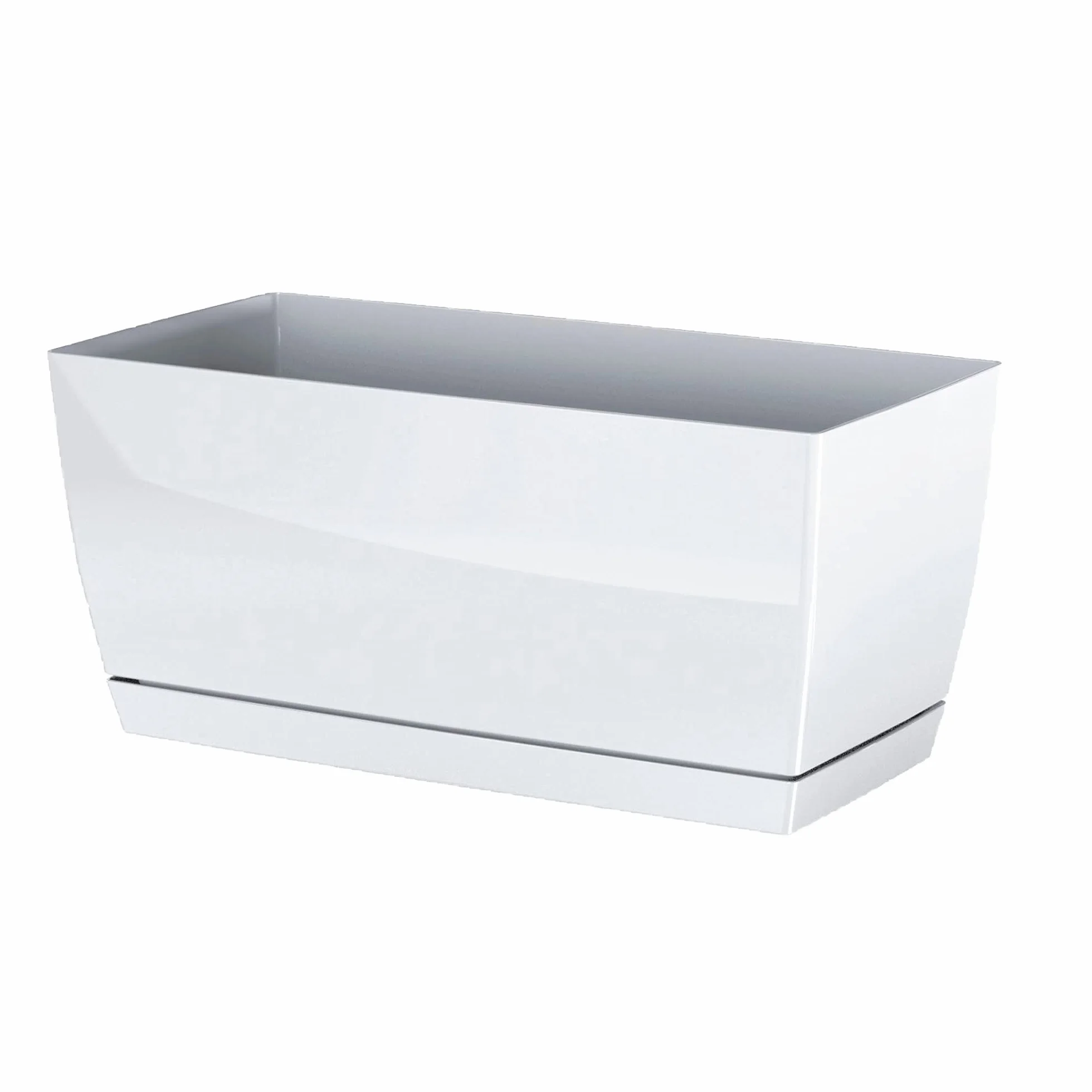 Prosper Plast DUPP400-S449 doniczka skrzynkowa, 39 x 19 x 18,2 cm, biała