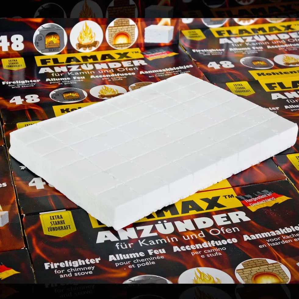 Kostki do szybkiego rozpalania Długi grill BBQ Kominek 48x Flash, Ilość: 12 opakowań = 576 kostek