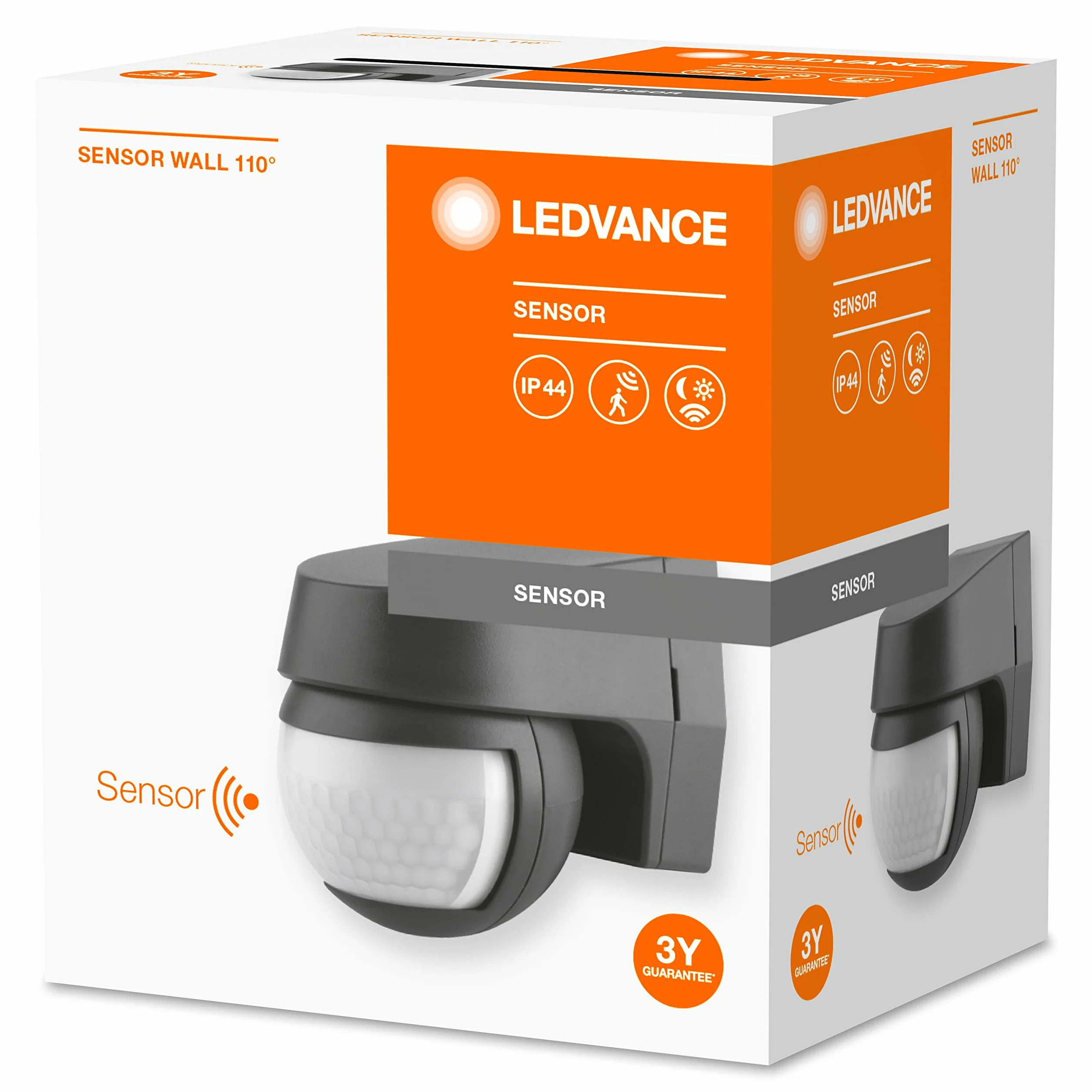 LEDVANCE Oprawa oświetleniowa: for ściana, SENSOR WALL 110DEG / 220…240 V, materiał: poliwęglan, IP44