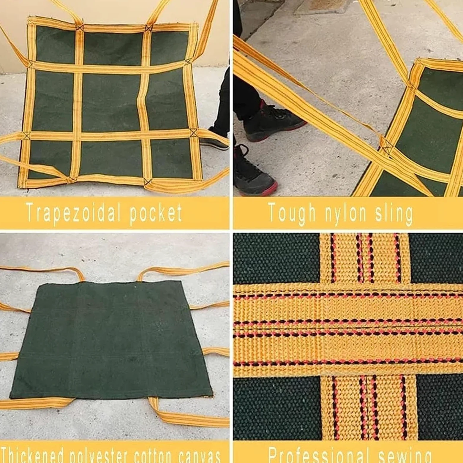 siatka ładunkowa, Odporne Na Rozdarcia Nylonowe Pasy Do Podnoszenia(100x100cm)