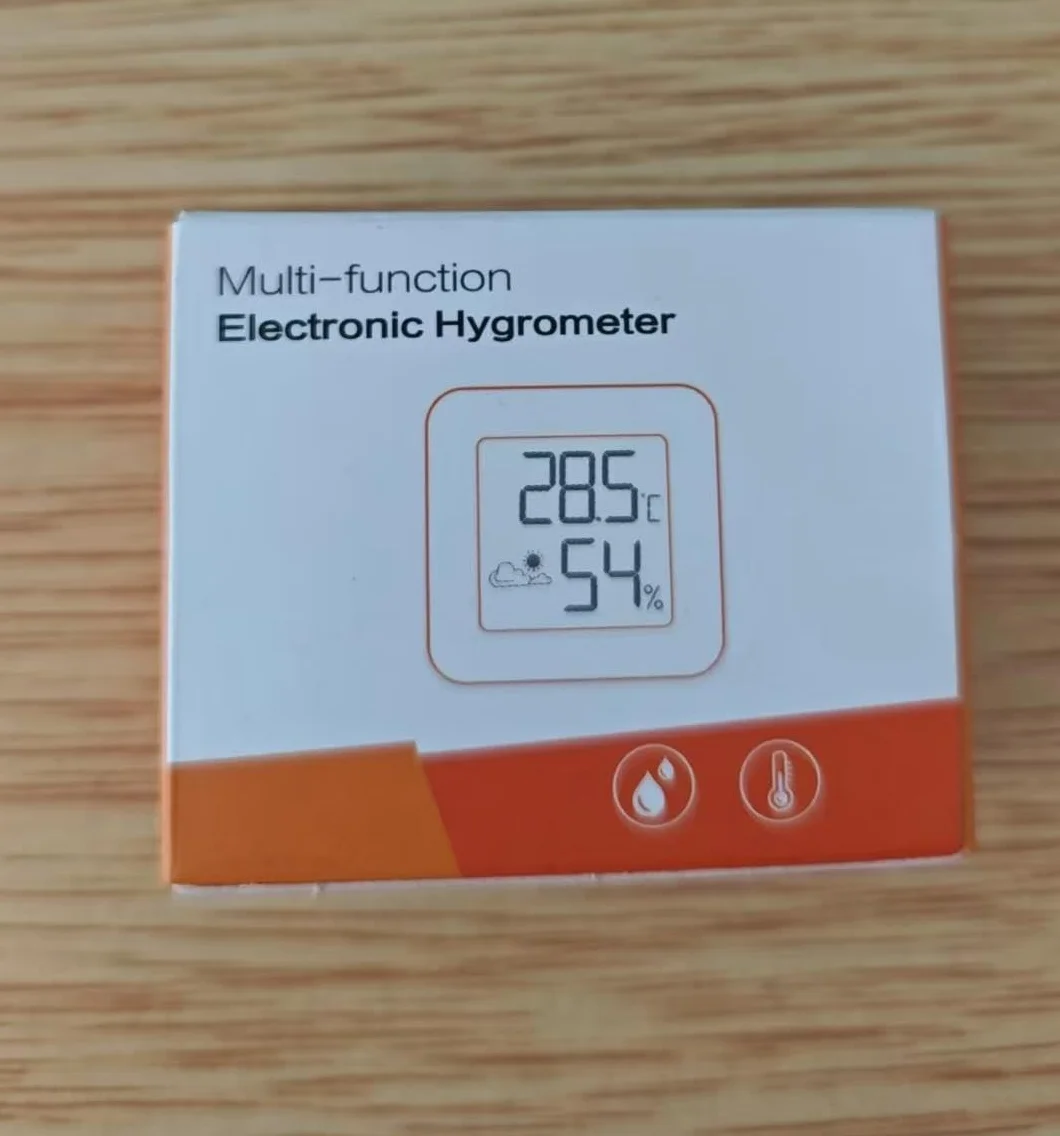 Mini termometr cyfrowy z higrometrem, monitor temperatury w pomieszczeniu i higrometr, wskaźnik temperatury i wilgotności powietrza (biały, 1 sztuka)