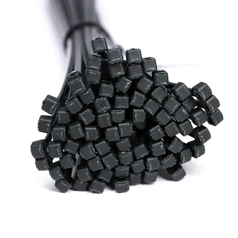 Czarne nylonowe opaski kablowe, samoblokujące plastikowe paski zaciskowe, organizer do mocowania kabli DIY(2000pcs,3x100mm)
