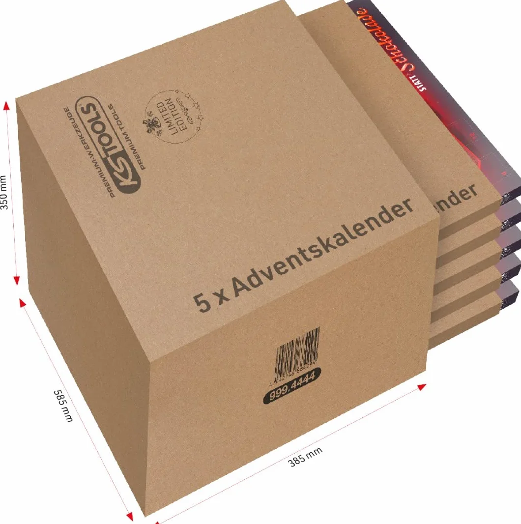 KS Tools 999.4444 Kalendarz adwentowy zestaw kluczy nasadowych 1/4", 131-szt