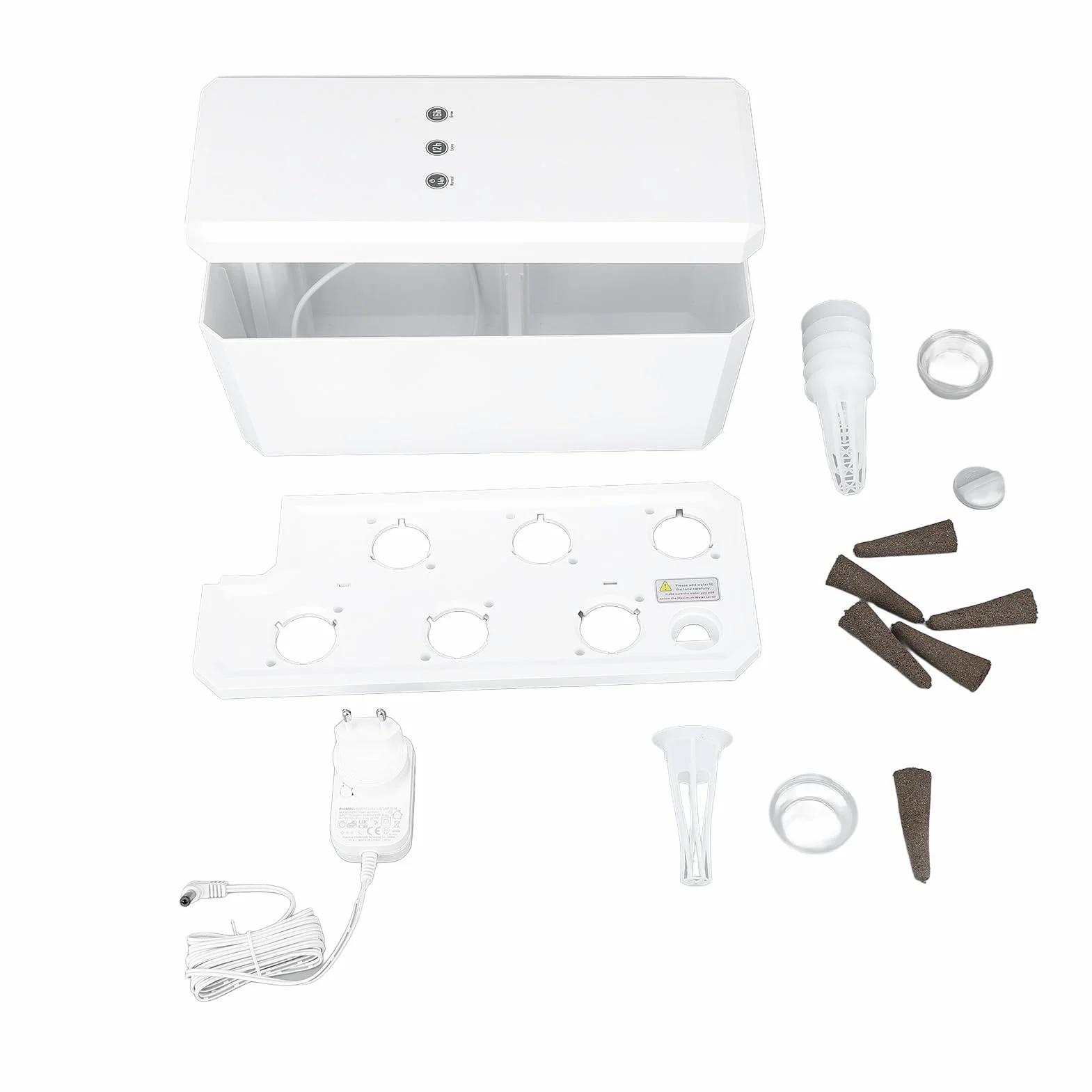 Hydroponika Maszyna do Uprawy LED 100-240V ABS Automatyczna Regulacja Biały