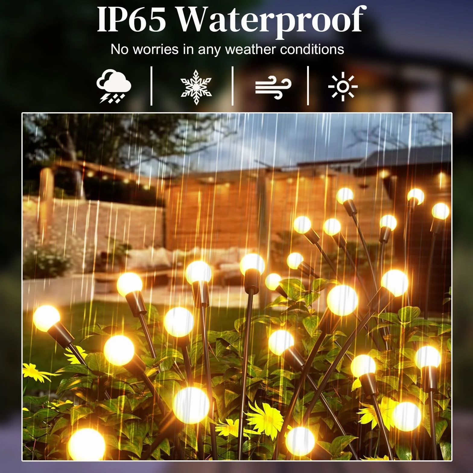 Solarne lampy ogrodowe, 10 diod LED, wodoszczelność IP65, kołyszące się, dekoracyjne na ścieżkę