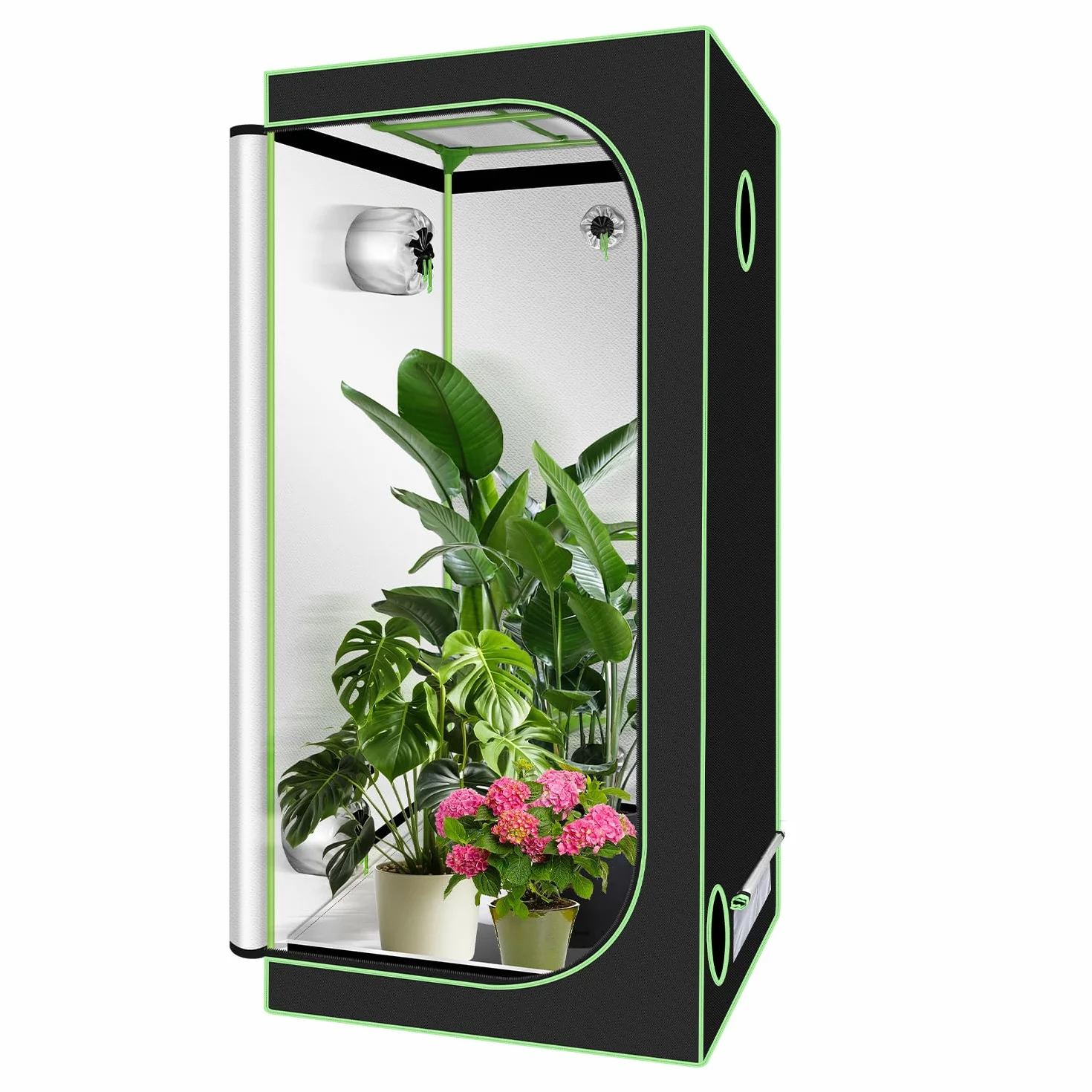 Sonnewelt Namiot do uprawy 600D Oxford Grow Box 100x100x200 cm wodoszczelna szklarnia