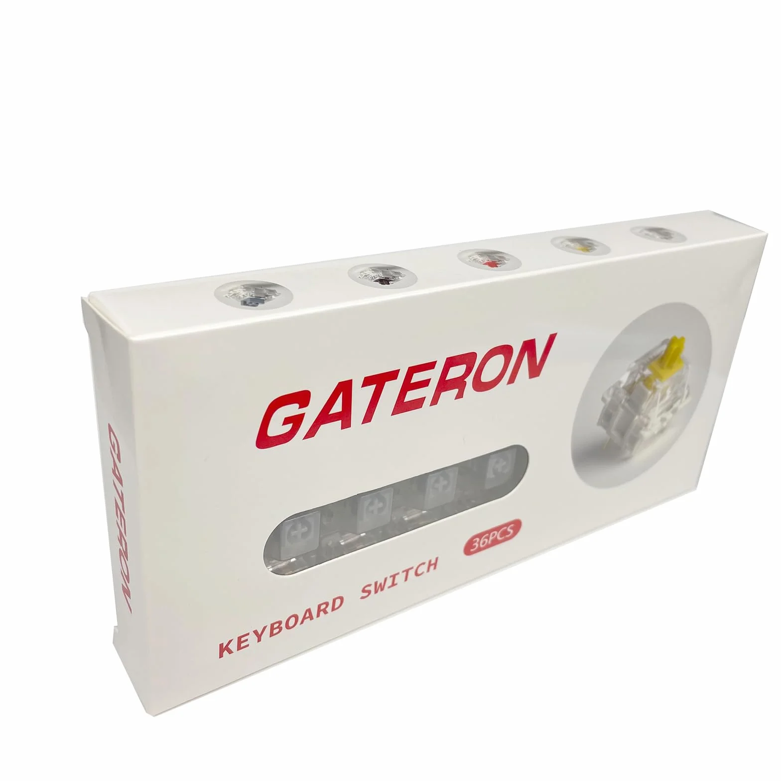 Gateron G Silver Pro 3.0 przełączniki wstępnie nasmarowane 3-pinowe RGB SMD liniowy pyłoszczelny pojedynczy przełącznik sprężynowy do klawiatury mechanicznej do gier (36 szt., Pro Silver 3.0)