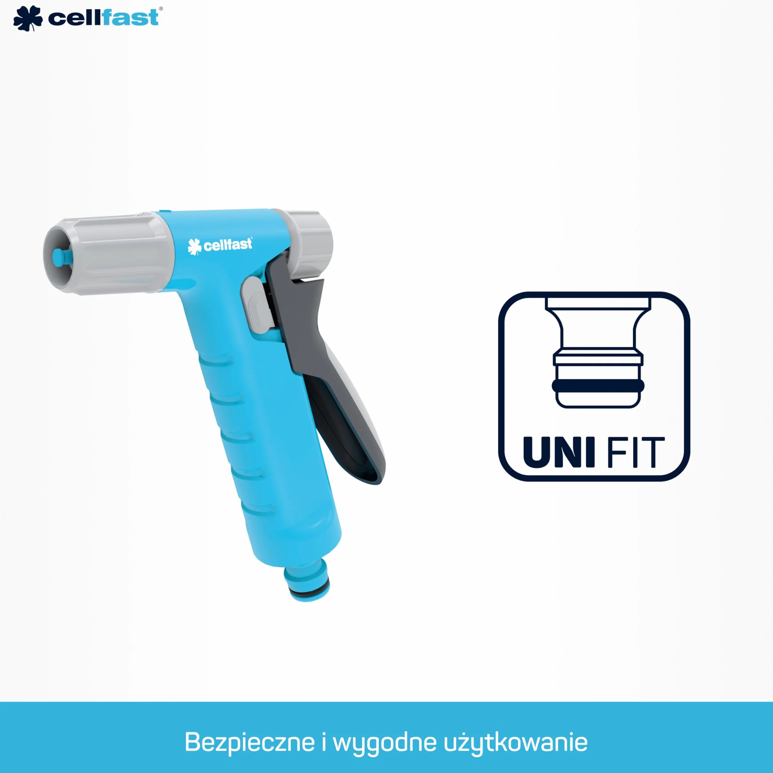 CELLFAST Zraszacz Pistoletowy Ogrodowy Safetouch Hydron