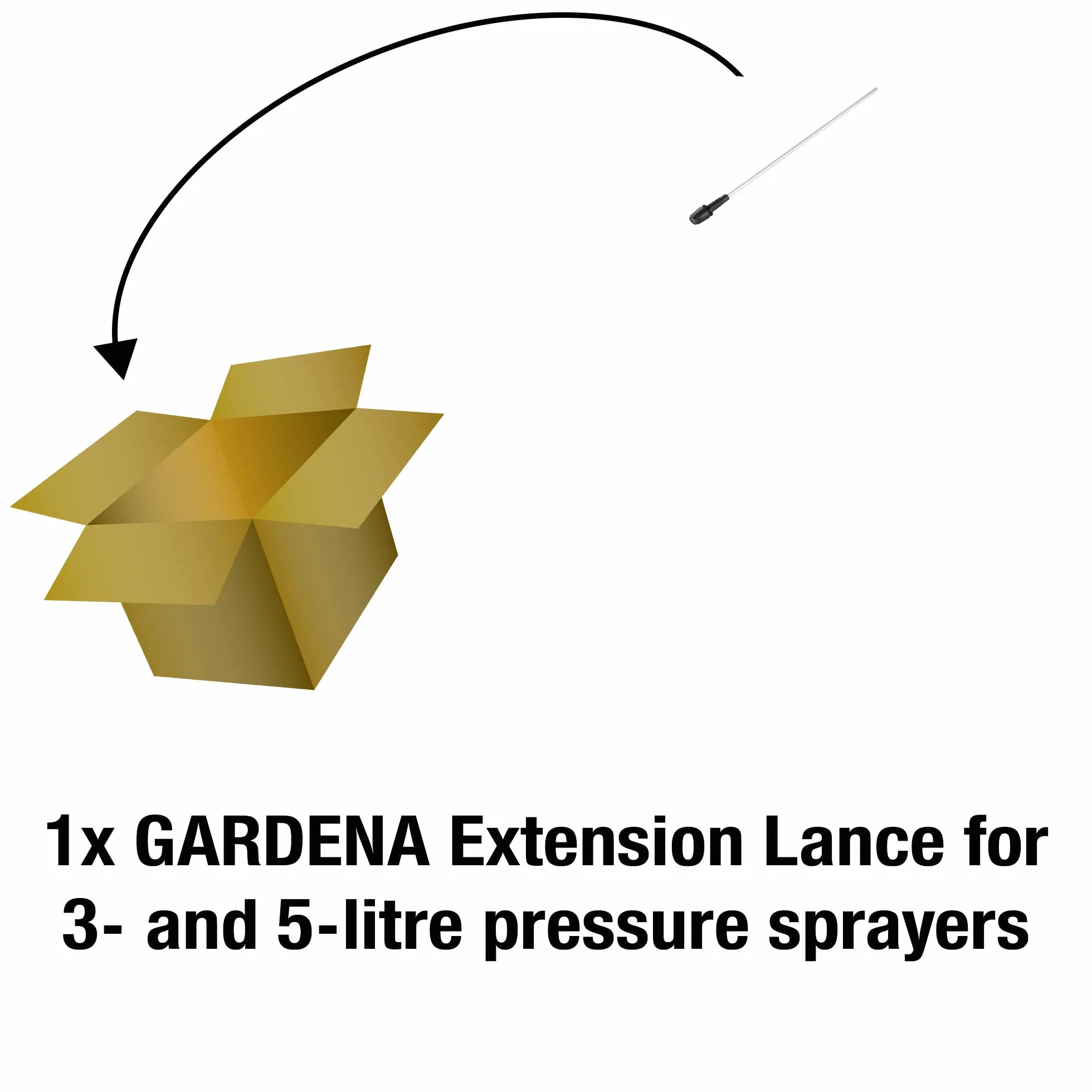Gardena rura przedłużająca 50 cm do opryskiwaczy 3 i 5 l