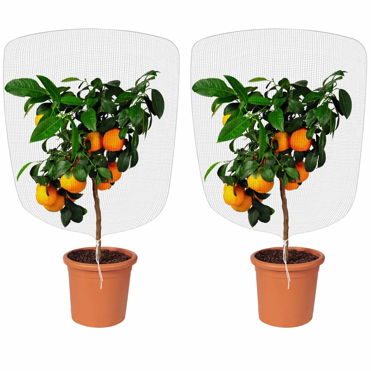 OFFCUP Siatka chroniąca przed owadami 2 sztuki drobnej siatki ogrodowej 1 m x 1,5 m
