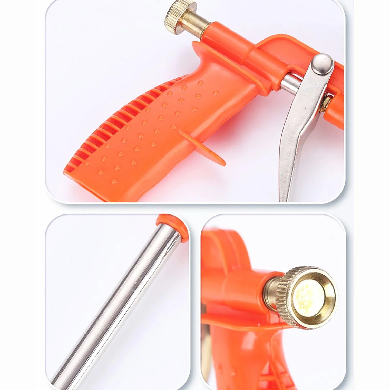 Gub Do Spieniania Pistolet Do Piany Aluminiowej, Pistolet Do Pianki Poliuretanowej Z Metalu, Profesjonalny Pistolet Piankowy, Pistolet Dozujący Do Pianki Z Ergonomicznym Uchwytem