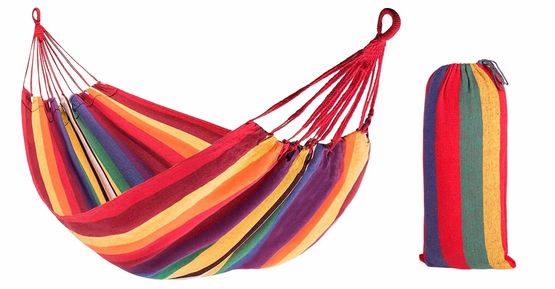 Hamak 2 osobowy Żółty 230x140x1cm Rea Tutumi 480143A