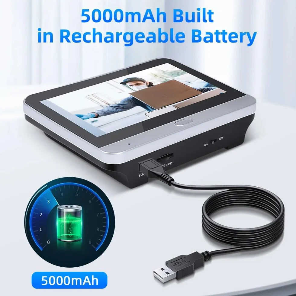 A1 dwukierunkowy wizjer audio, cyfrowy wizjer z baterią 32 GB, bezprzewodowy wizjer wideo z kolorowym ekranem o przekątnej 4,3 cala, kamera drzwi, kąt 140°, wykrywanie ruchu PIR
