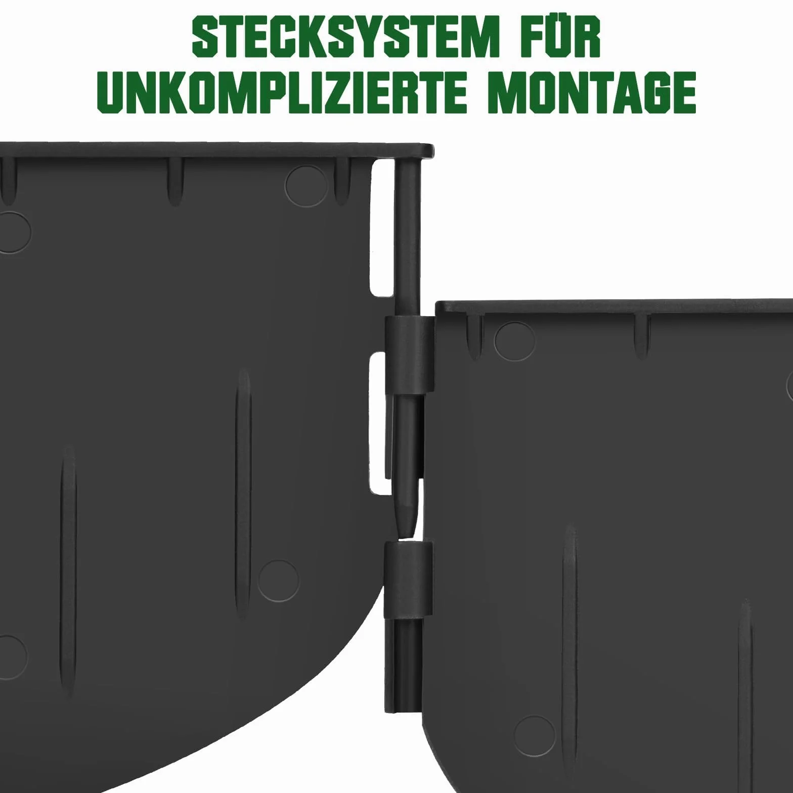 Plastikowe obrzeże trawnika 13 cm z recyklingu, stabilne, niewidoczne