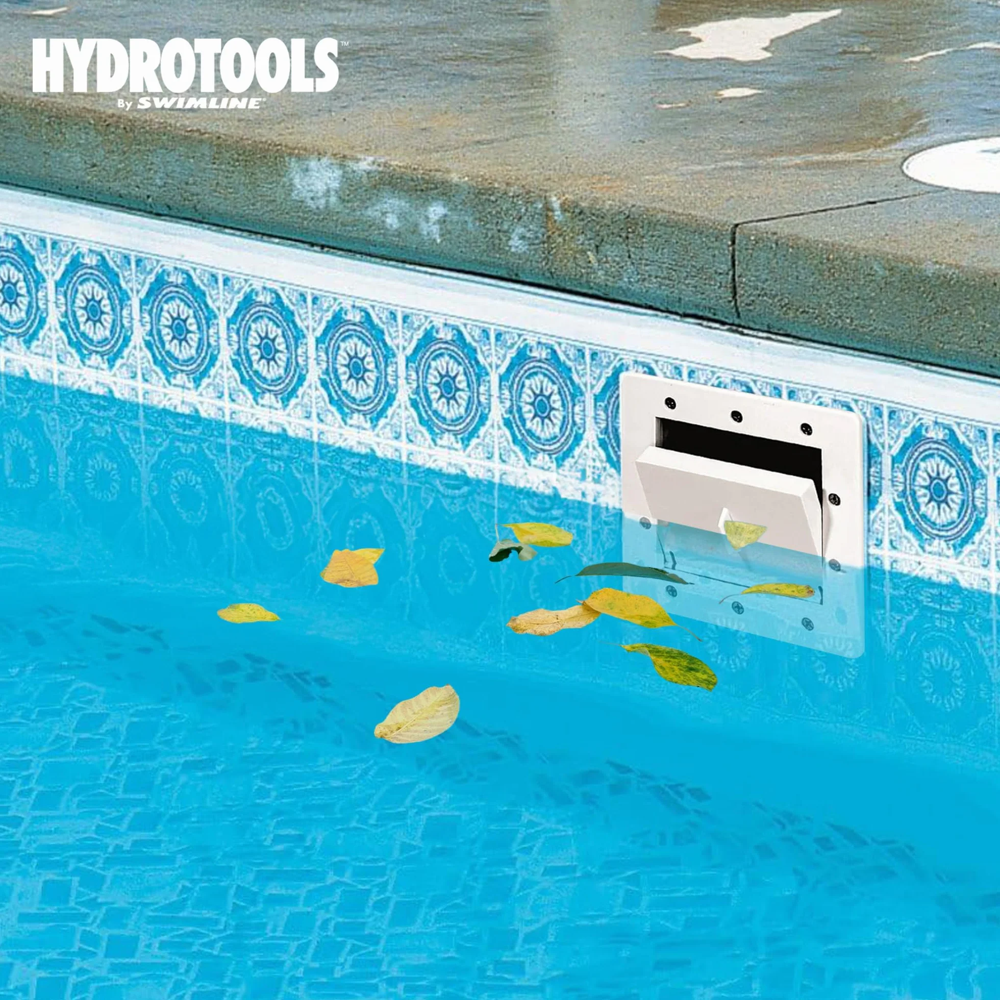 Swimline HYDROTOOLS Standardowy zestaw skimmera ściennego ABS, biały, akcesoria do basenów naziemnych