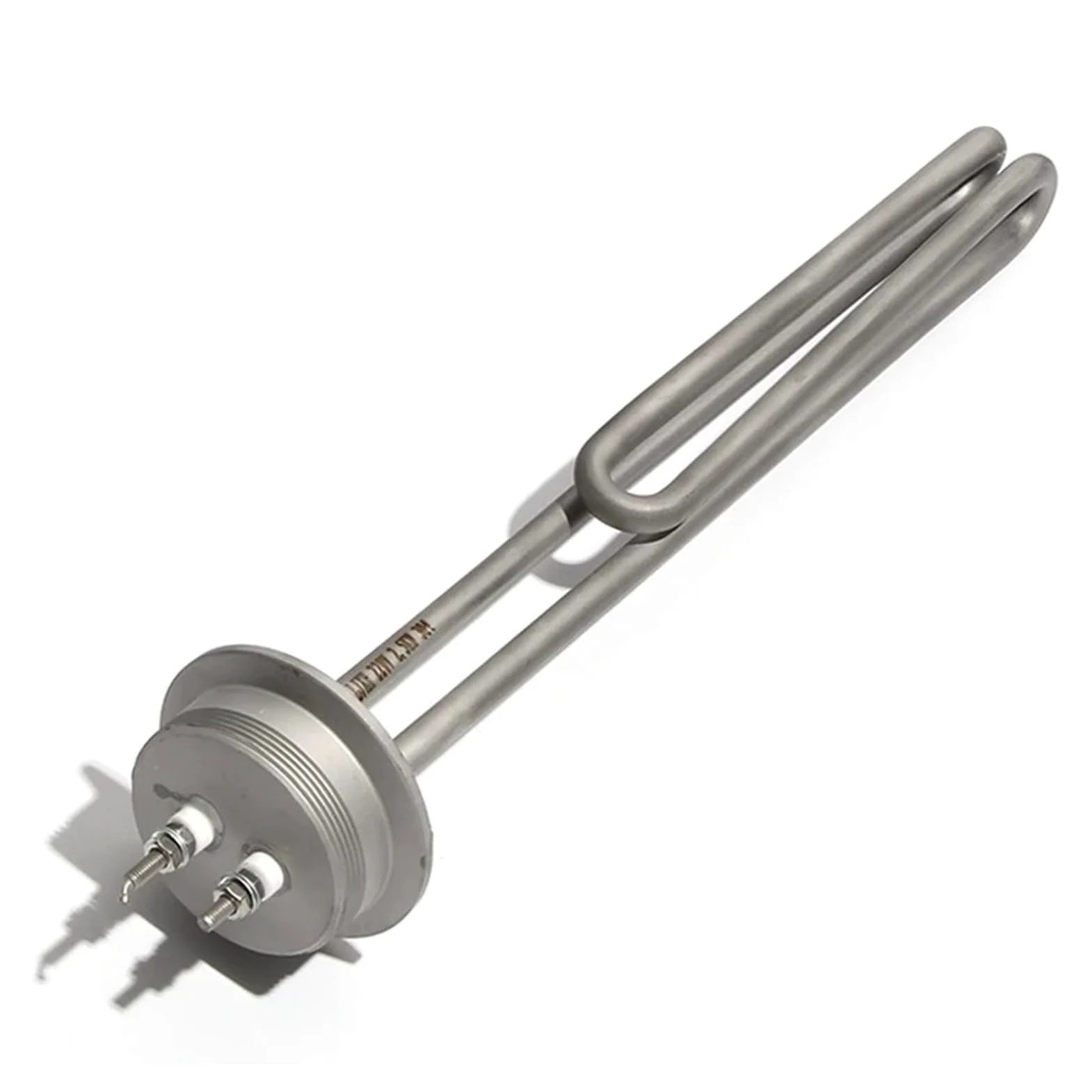 2-calowy Potrójny Zacisk OD 64 Mm Grzałka Zanurzeniowa Z Kołnierzem 2,5 KW / 3, Zakrzywiony U Elektryczny Element Grzejny Do Parzenia Wody Szybkie Nagrzewanie(A,2500W)