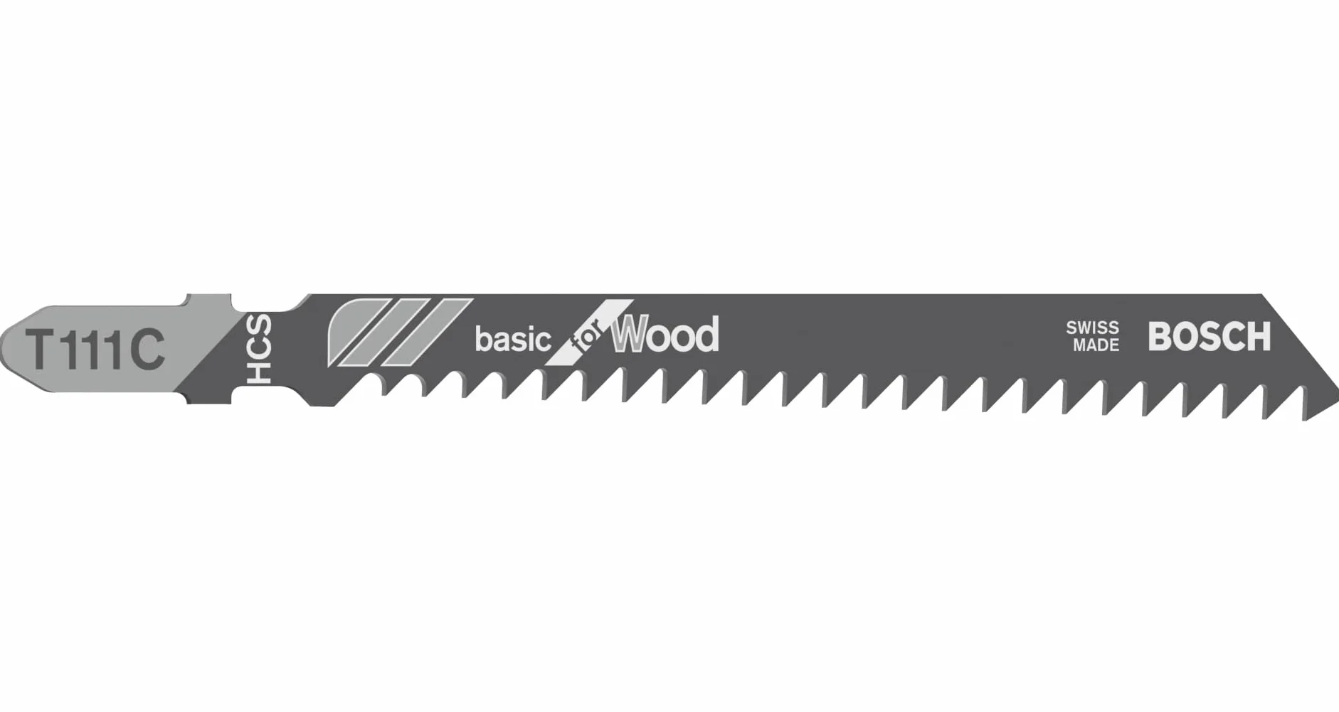 Bosch 100x T 111 C Basic for Wood – brzeszczoty do wyrzynarki (do Miękkie drewno, Płyta wiórowa, Długość 100 mm, Professional Akcesoria Wyrzynarka)