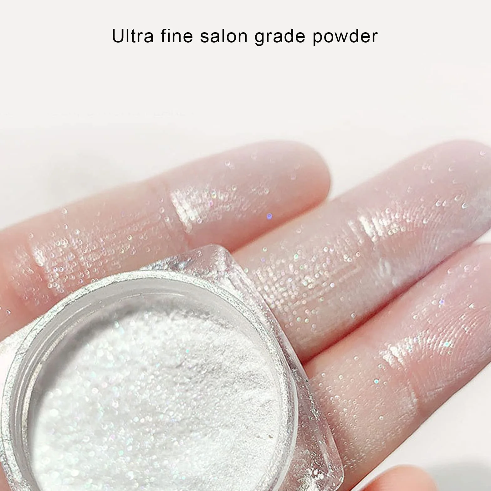 Mirror Effect Chrome Powder, drobny proszek Chrome Nail Art Powder do użytku domowego dla technika paznokci