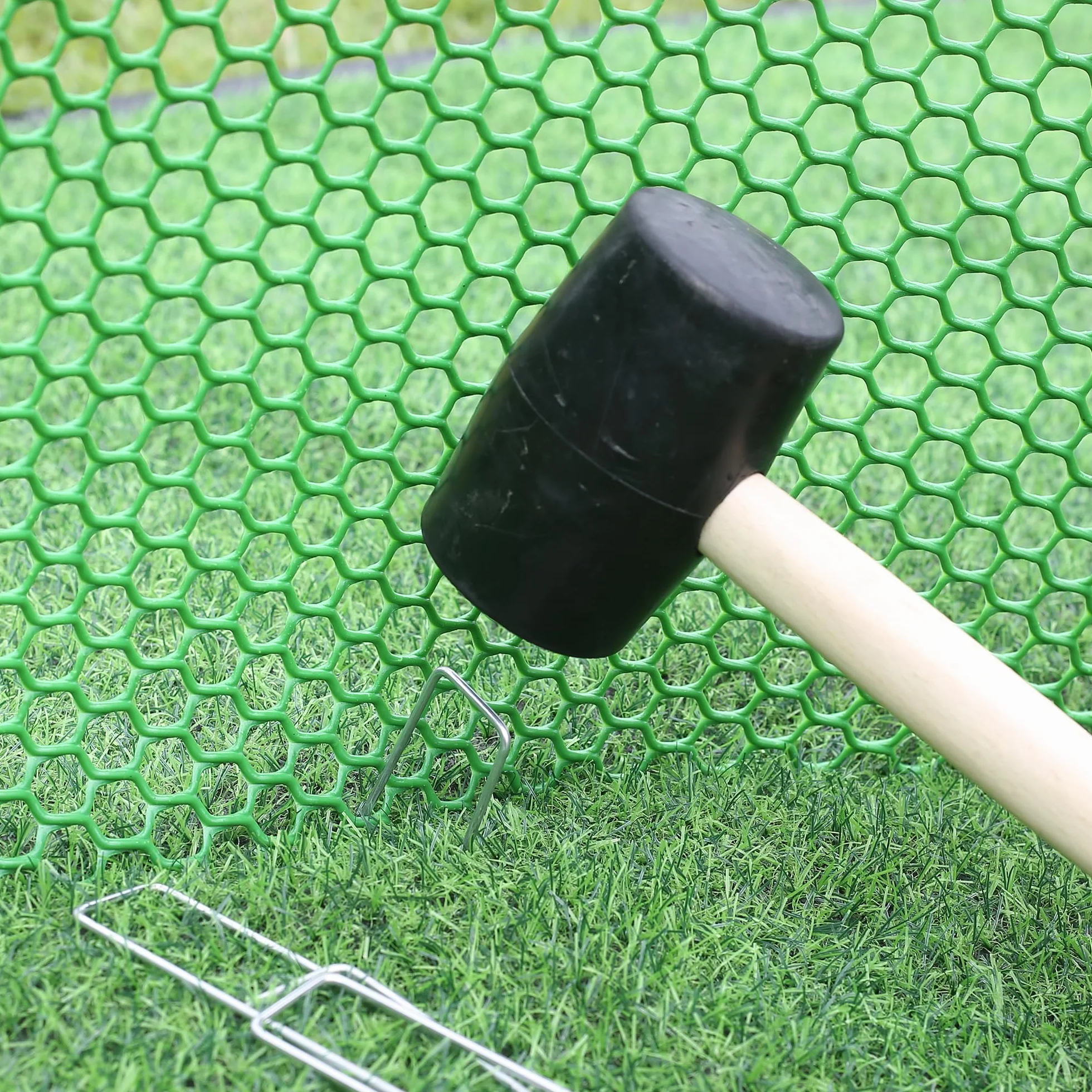 50 szt. Wytrzymałe Szpilki Ogrodowe 20cm Ø 3mm – Ocynkowane Stalowe Kotwy Mocujące do Mocowania i Kotwiczenia Agrowłókniny, Obrzeży Krajobrazowych, Siatek i Rurek z 1 Hakiem do Wyciągania