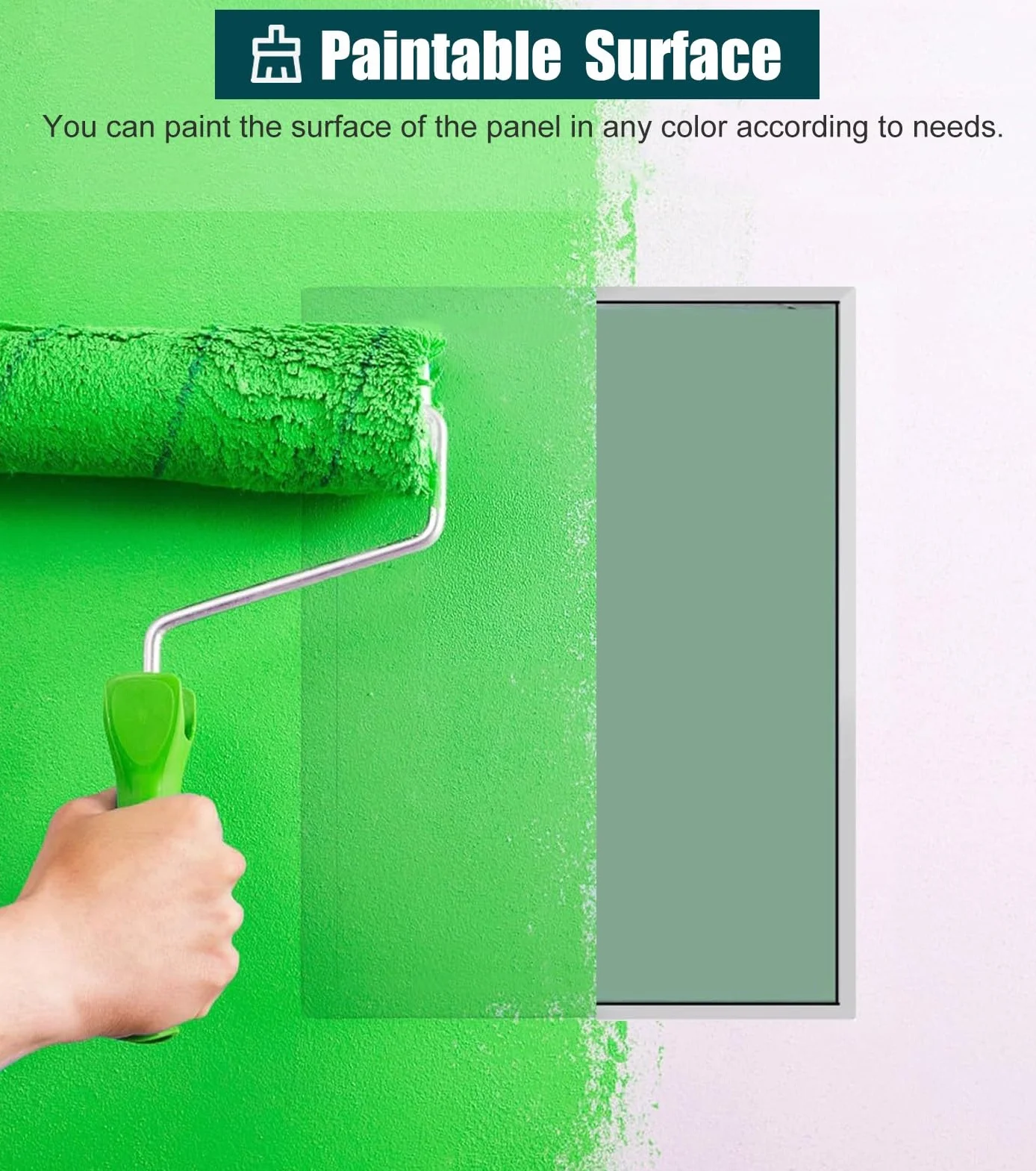 Hiccess Panel do płyty gipsowo-kartonowej, aluminiowej czapki inspekcyjnej na ścianę i sufit, 75 x 85 cm, łatwa do zainstalowania