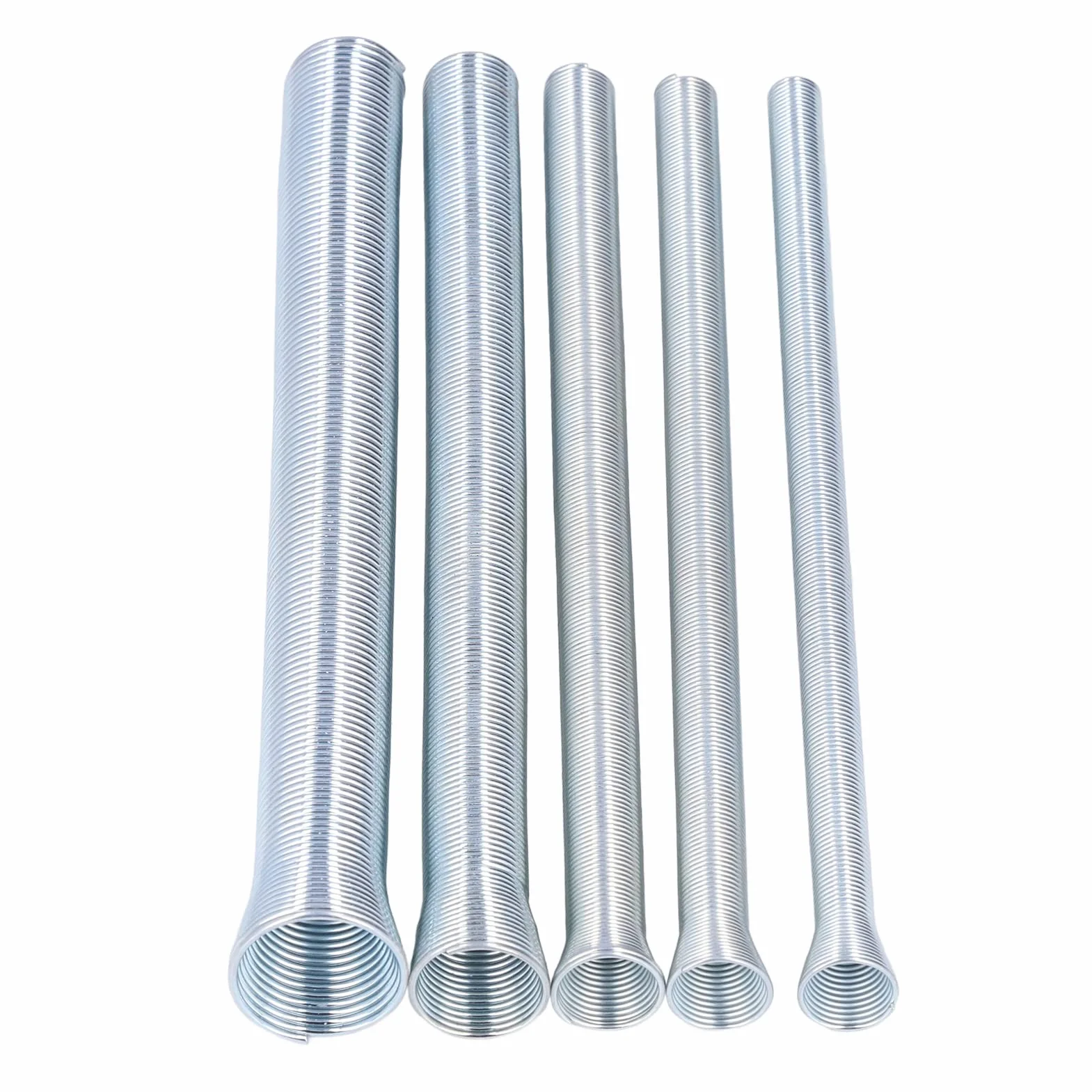 Spring Tube Bender Set for 5 / 8in 1 / 2in 3 / 8in 5 / 16in 1 / 4in Pipes | Non - Oxidation Spring Steel Manual Bender | Tube Bending Tool for Plumbing/HVAC/DIY