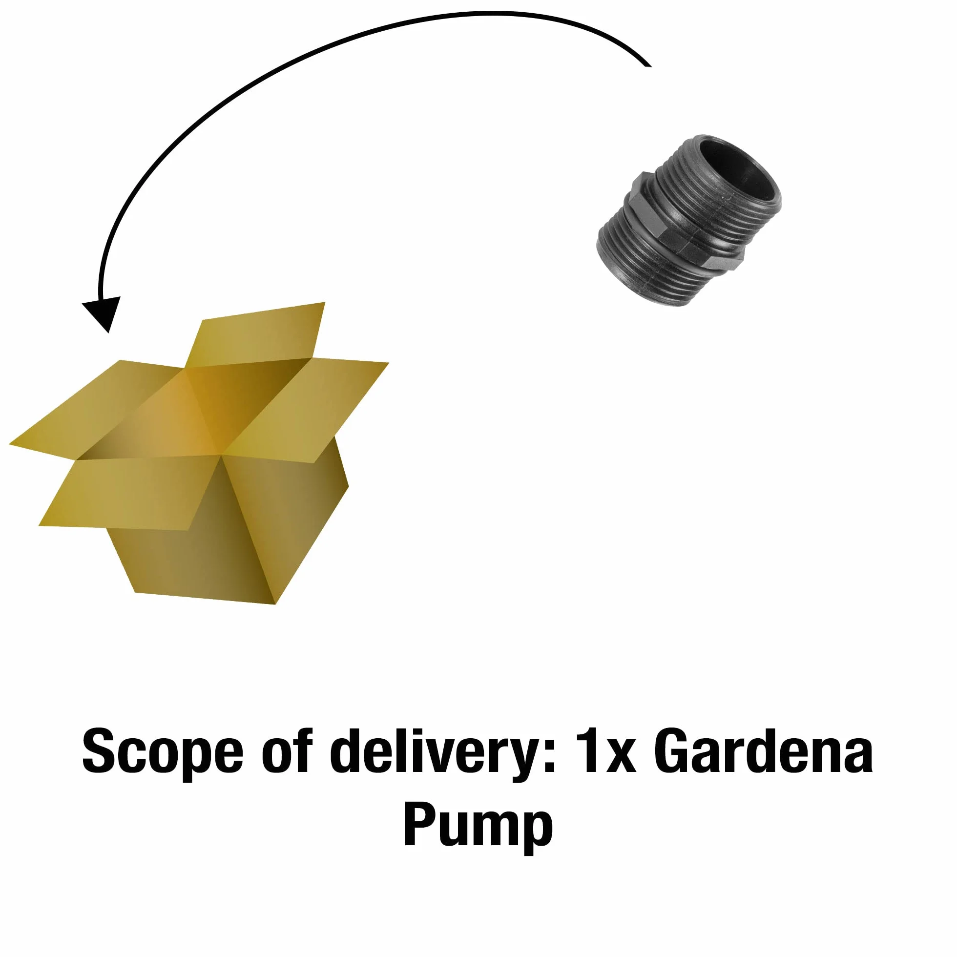 Gardena złączka do pompy 33,3 mm: przejściówka do podłączania pomp do systemu złączkowego węży do wody Gardena (1745-20)