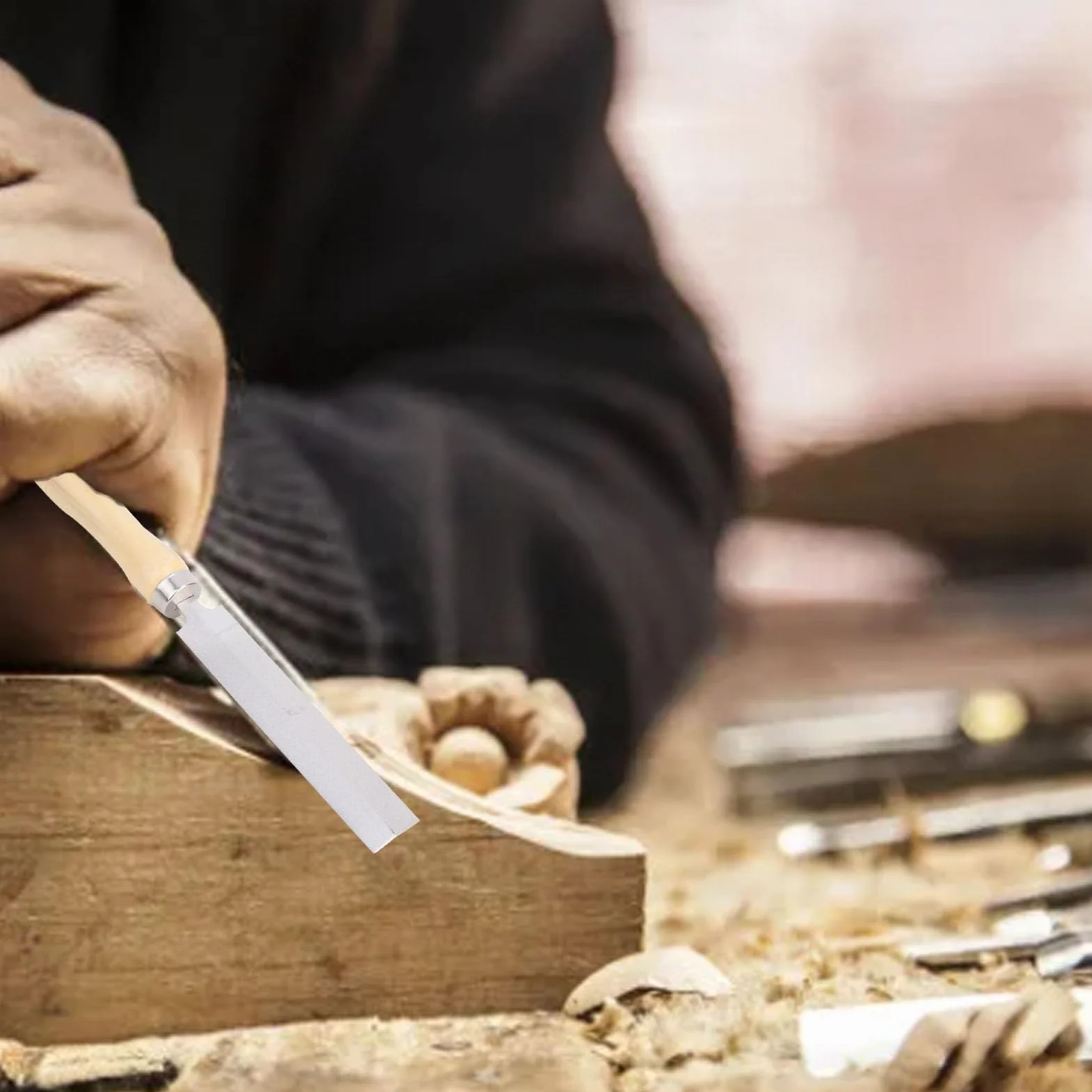 Diamentowy Pilnik Rombowy Drewniany Uchwyt Szlifowanie Metalu Obróbka Drewna Narzędzie Ogrodowe, Do Obróbki Narzędzi, Szkła, Ceramiki, Kamieni Szlachetnych Itp. (125 Mm)