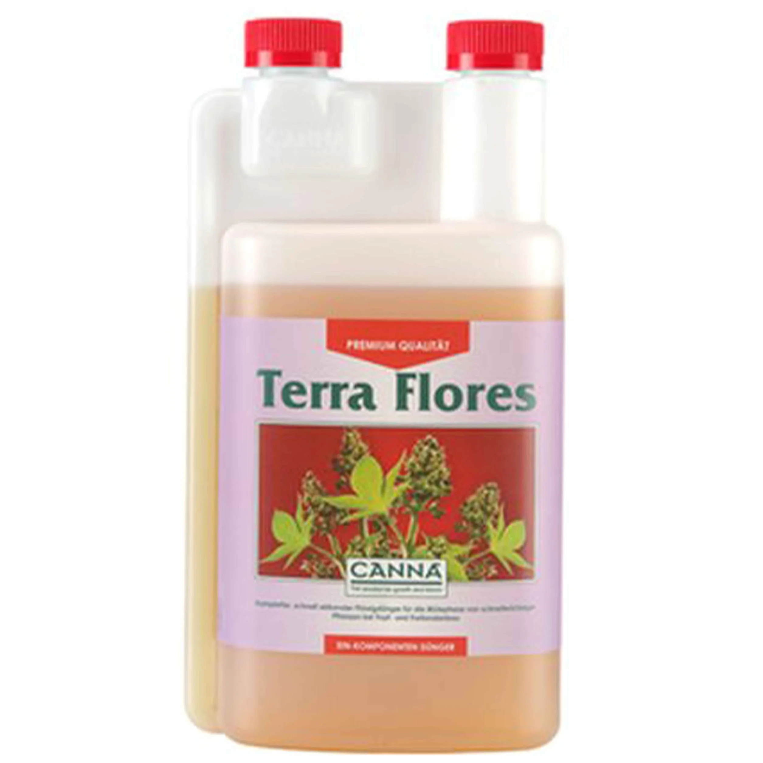 Canna Terra Vega Grow + Terra Flores Bloom zestaw nawozu ziemi po 1 l z pipetą