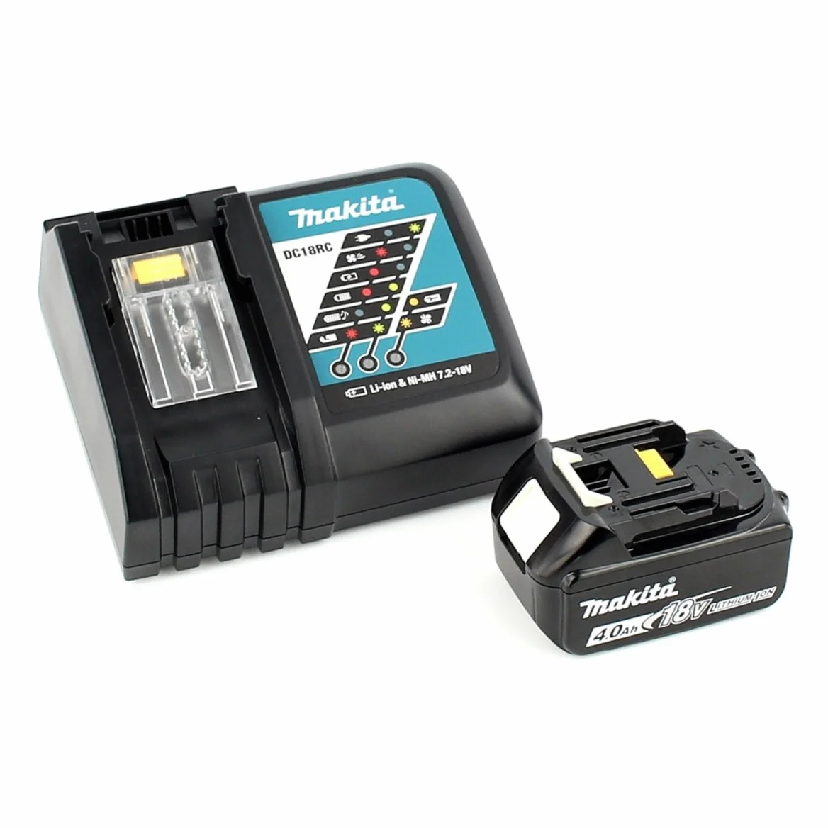 Makita DDF 484 rm1j 18 V akumulatorowa wiertarko-wkrętarka akumulatorowa 54 NM w MAKPAC z 1 baterią BL1840 i ładowarką dc18rc 4,0 Ah